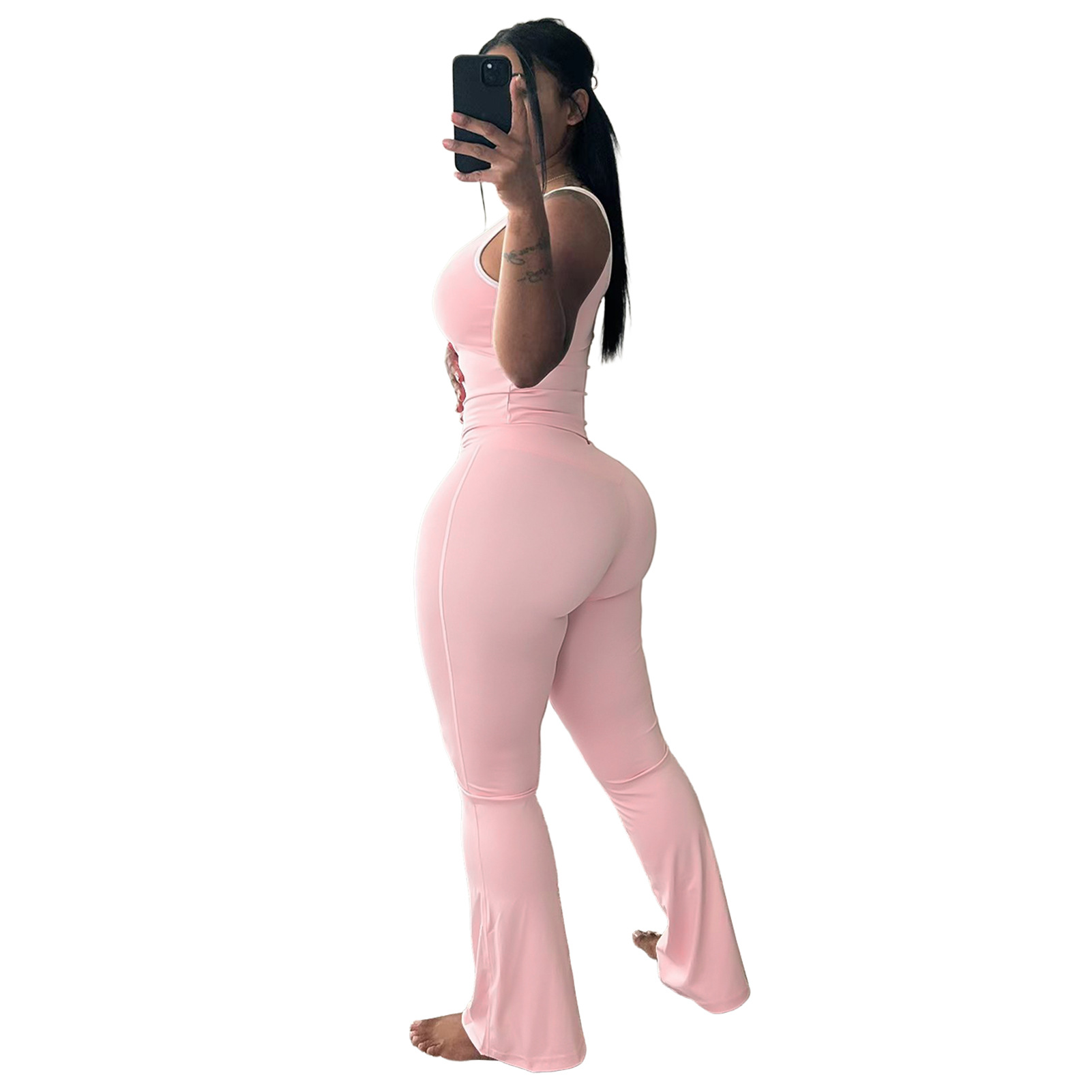 Women's Yoga Pants Two-Piece Set