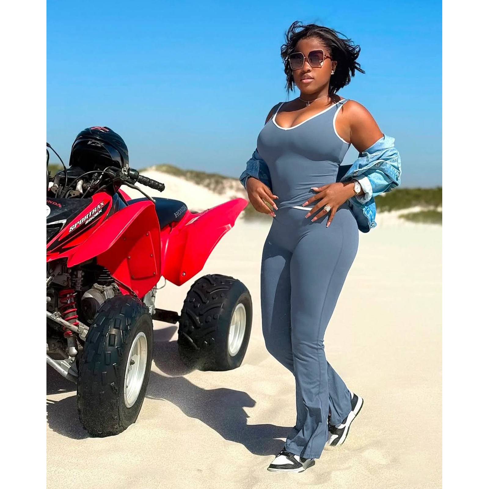 Women's Yoga Pants Two-Piece Set