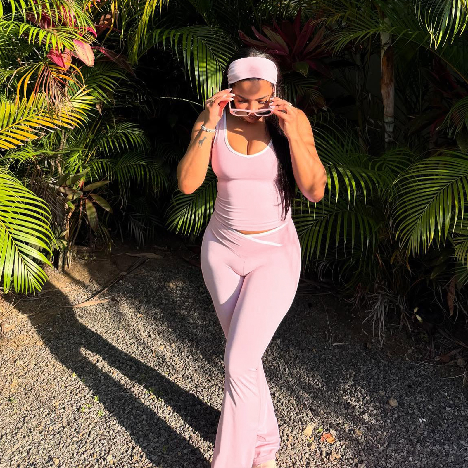 Women's Yoga Pants Two-Piece Set