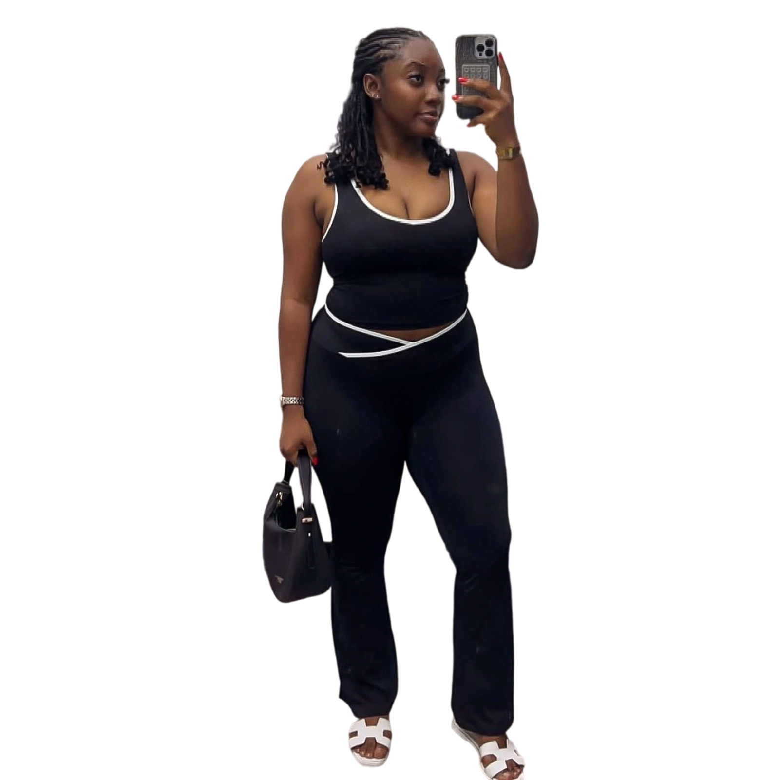 Women's Yoga Pants Two-Piece Set