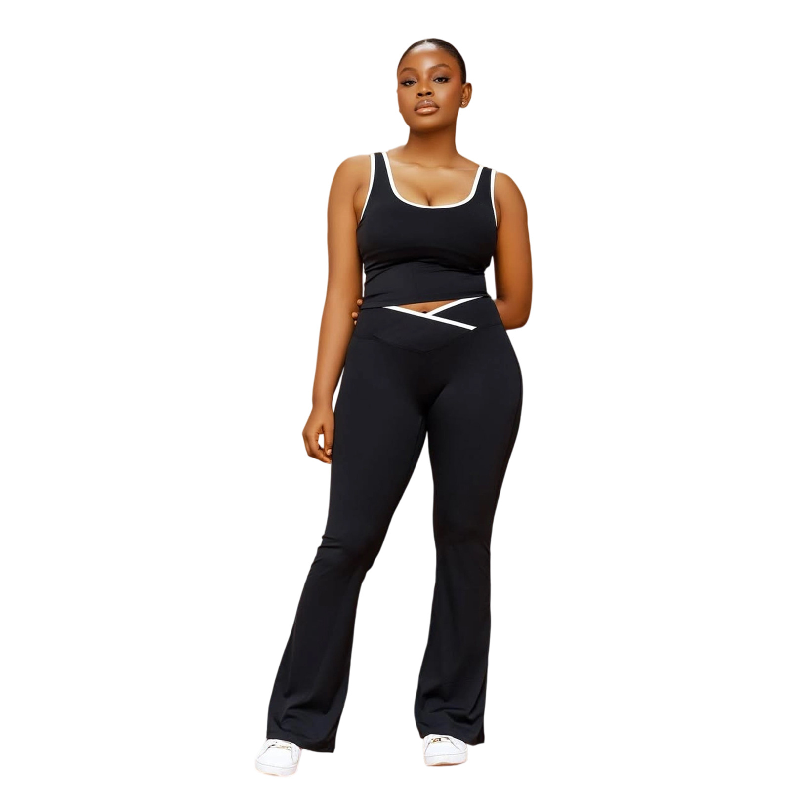 Women's Yoga Pants Two-Piece Set