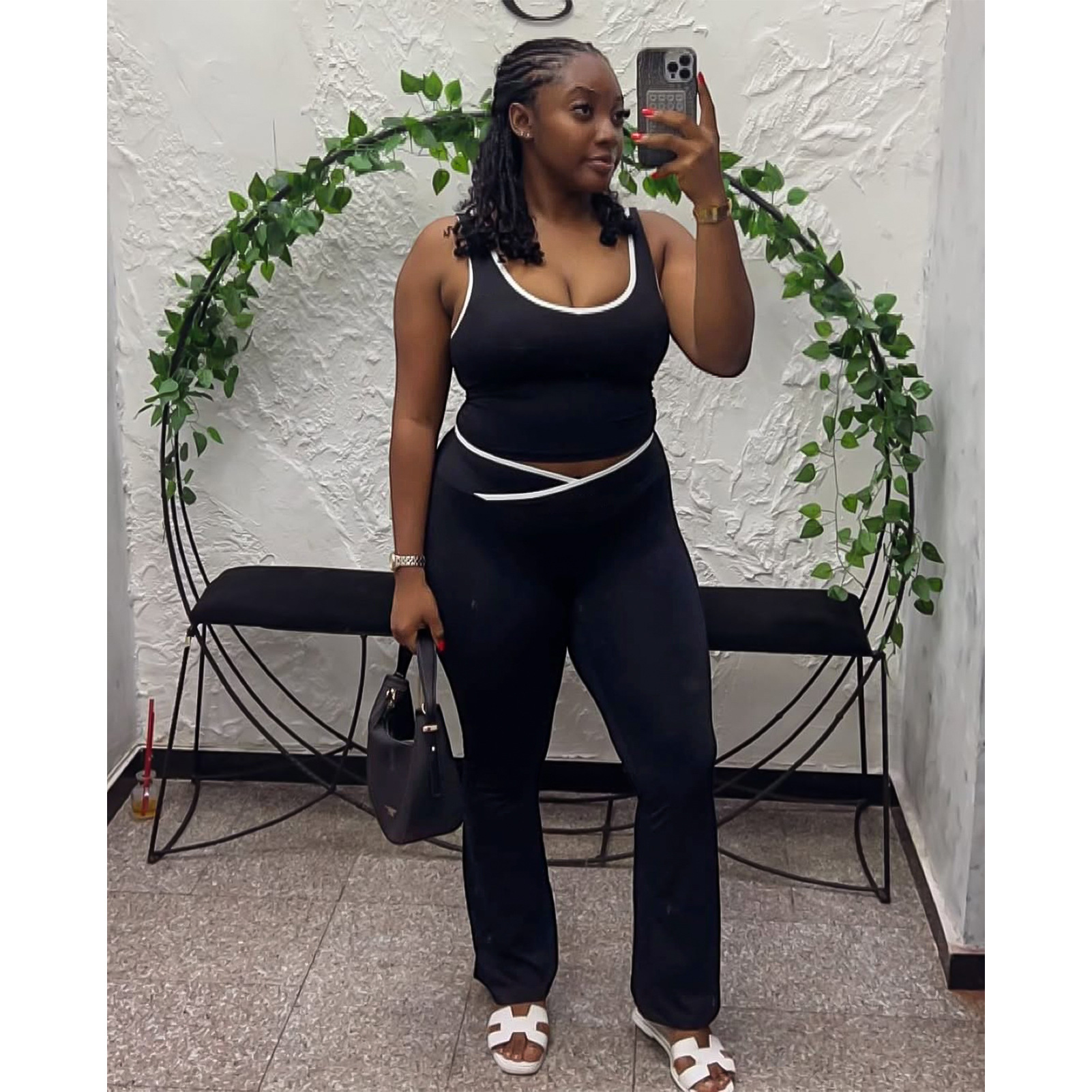 Women's Yoga Pants Two-Piece Set