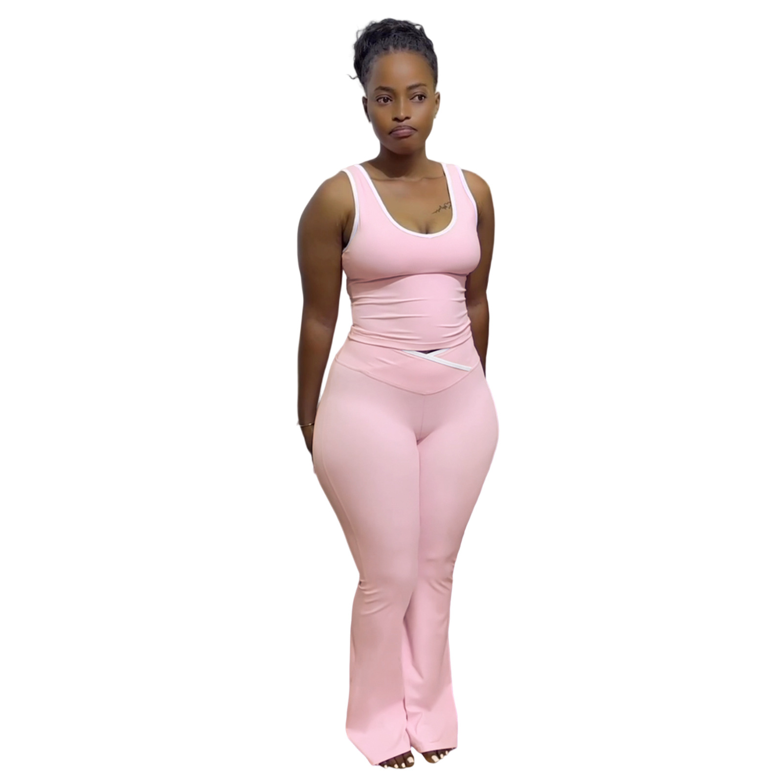 Women's Yoga Pants Two-Piece Set