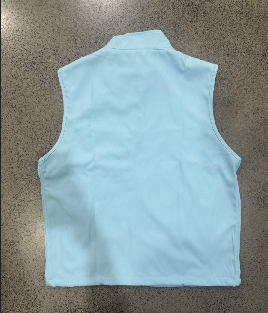Mens Utility Vest Stand-collar Zippered