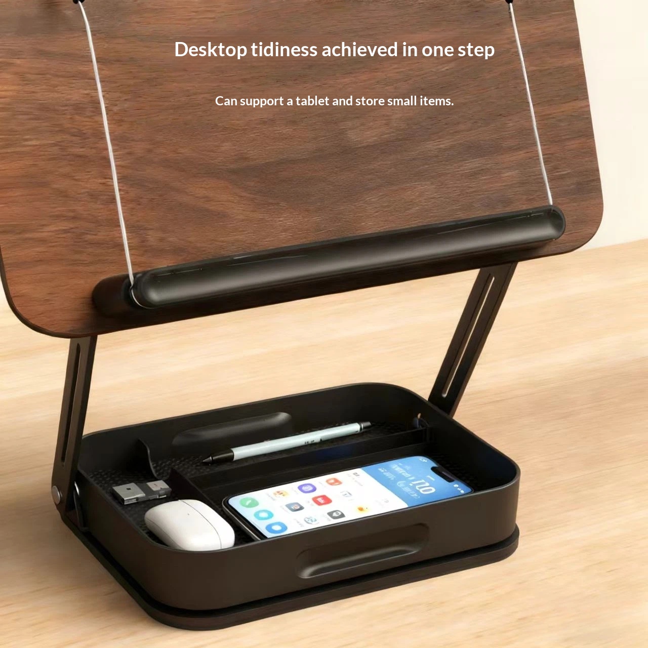 Wooden Tablet Desk Stand Adjustable