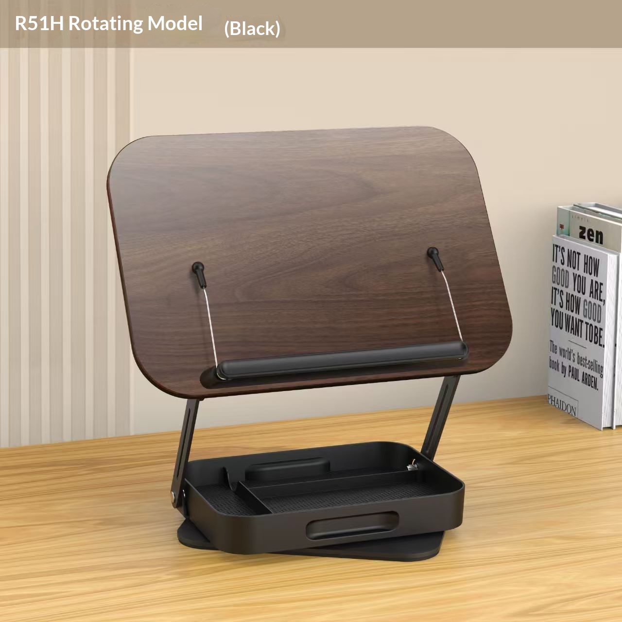 Wooden Tablet Desk Stand Adjustable