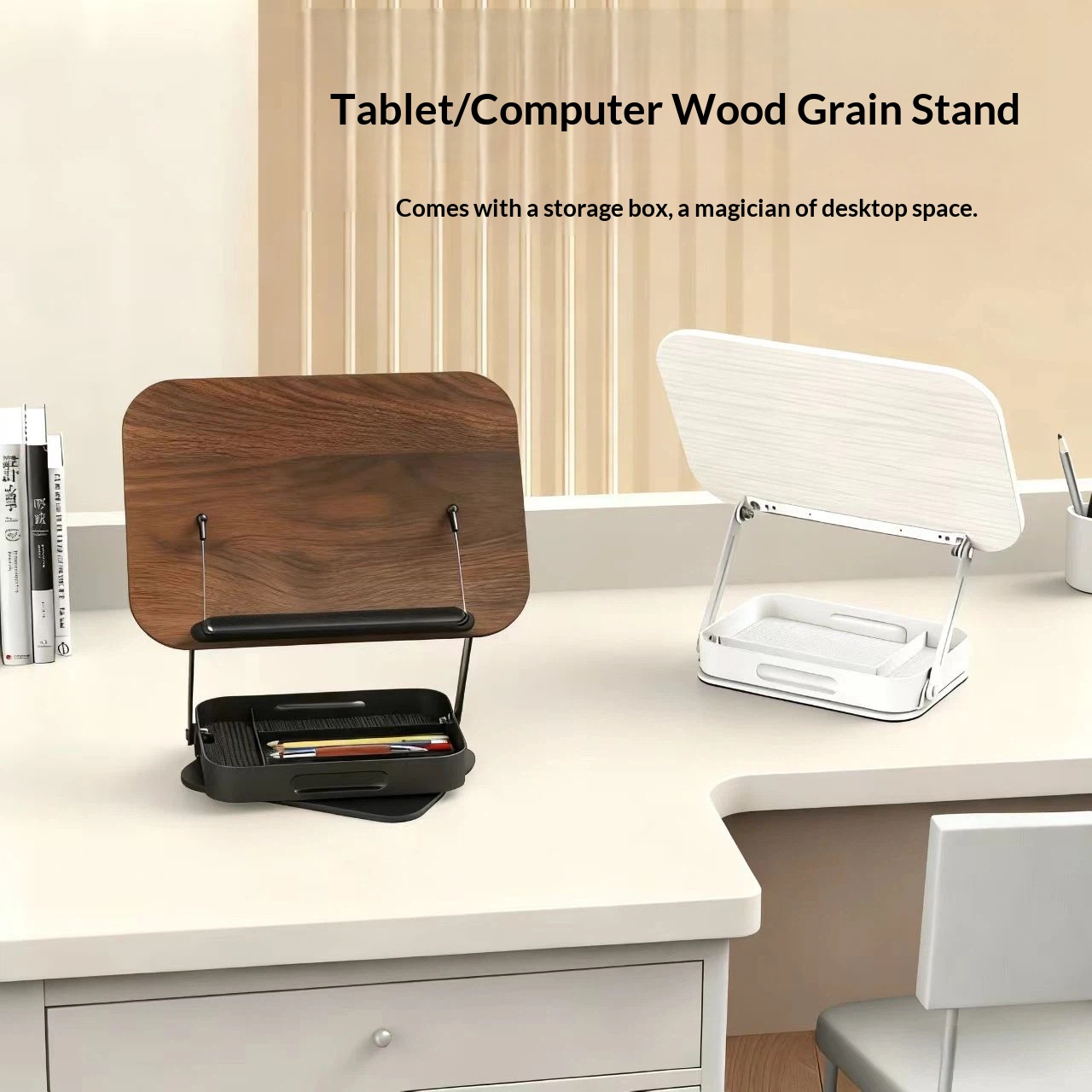 Wooden Tablet Desk Stand Adjustable