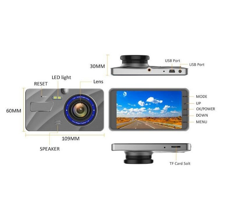 4-inch Dash Cam