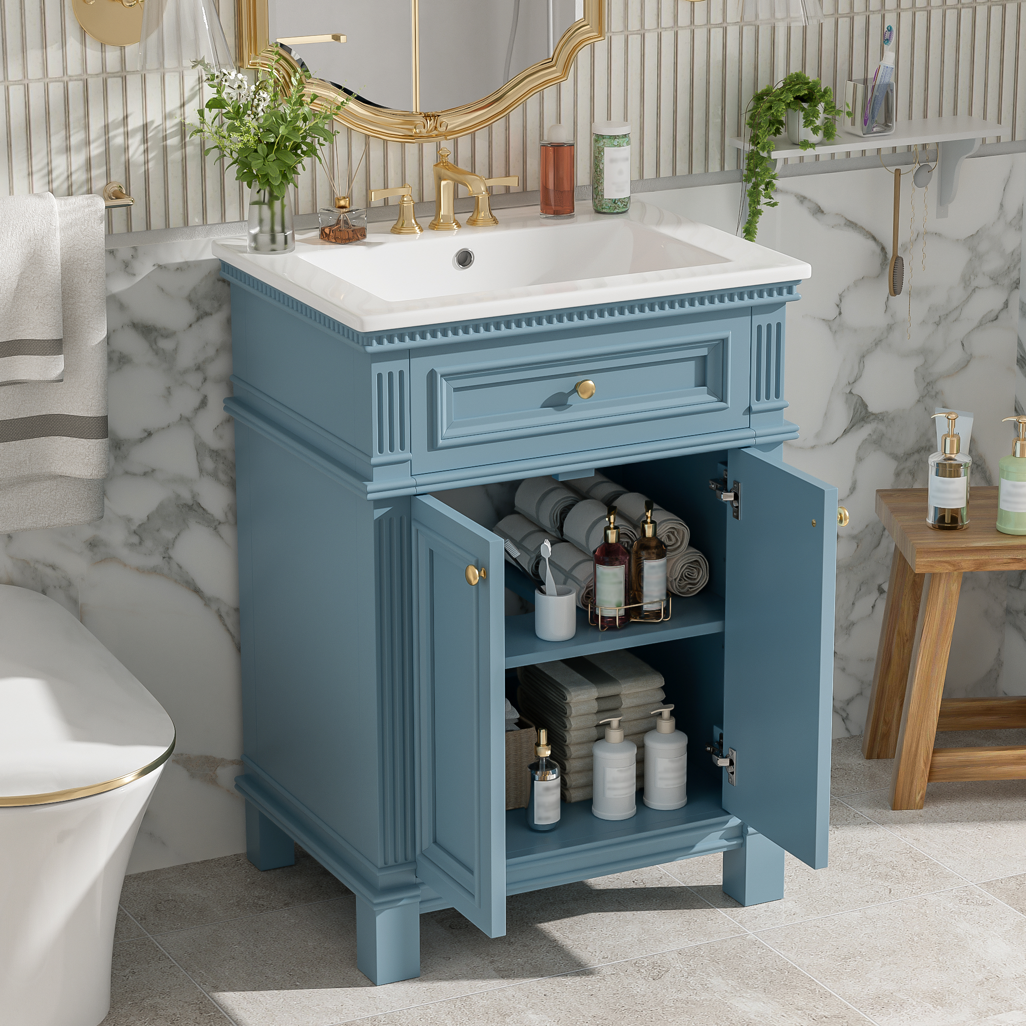 24 Vintage Bathroom Cabinet