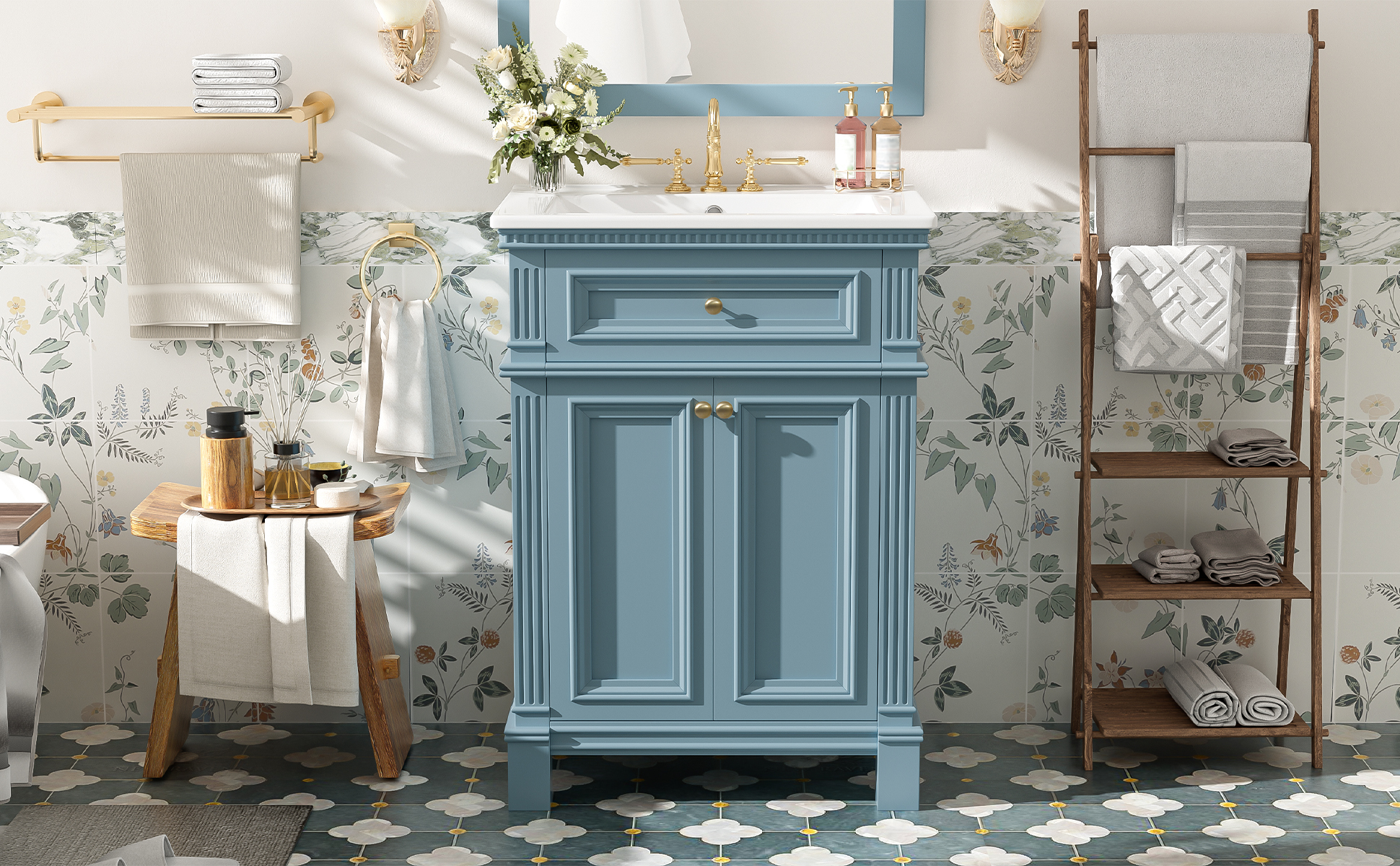 24 Vintage Bathroom Cabinet