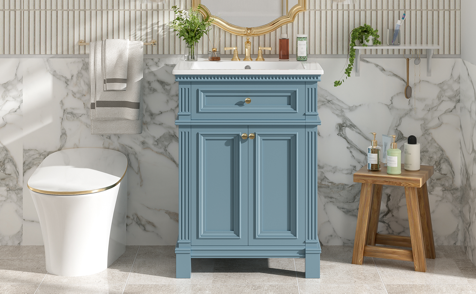 24 Vintage Bathroom Cabinet