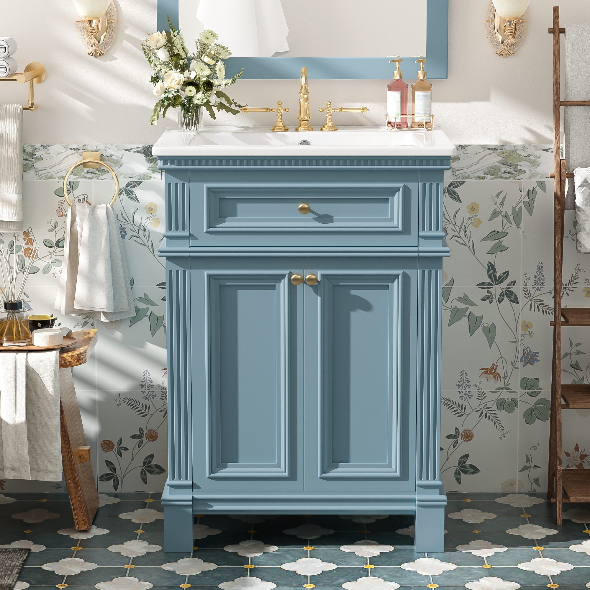 24 Vintage Bathroom Cabinet