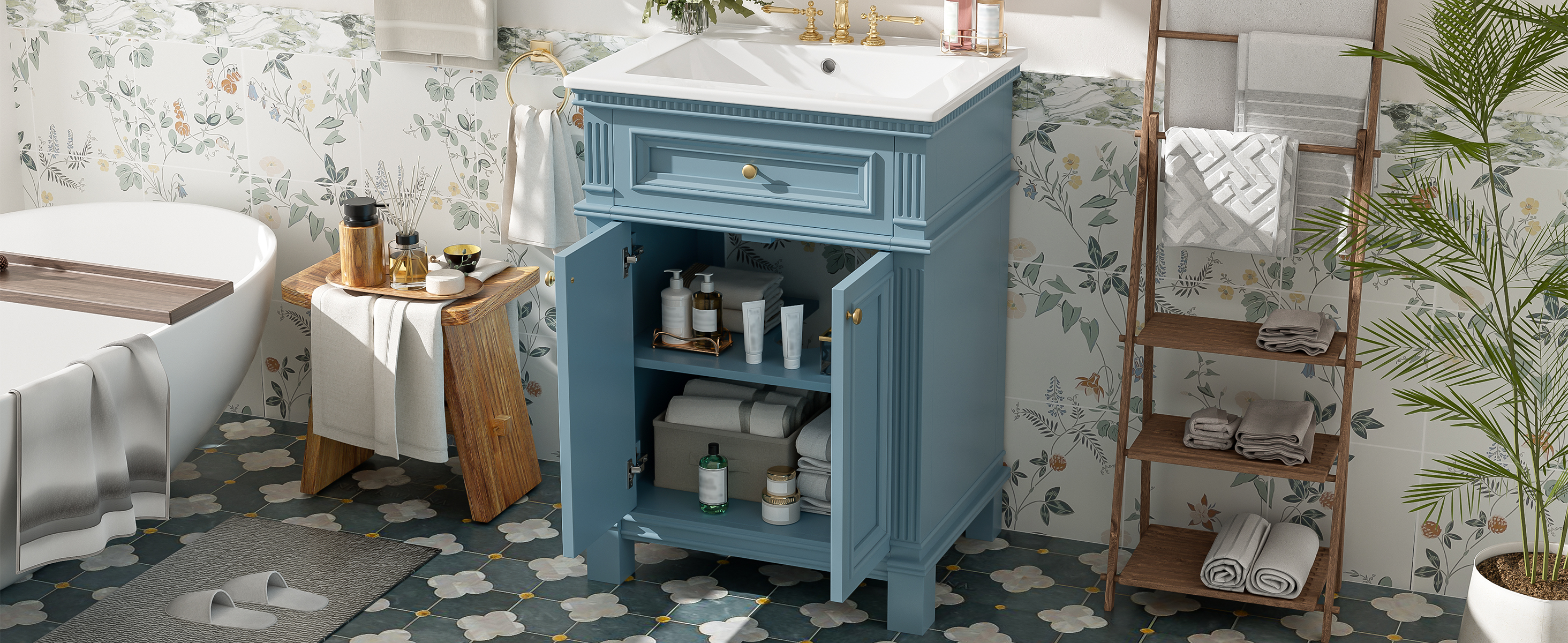 24 Vintage Bathroom Cabinet