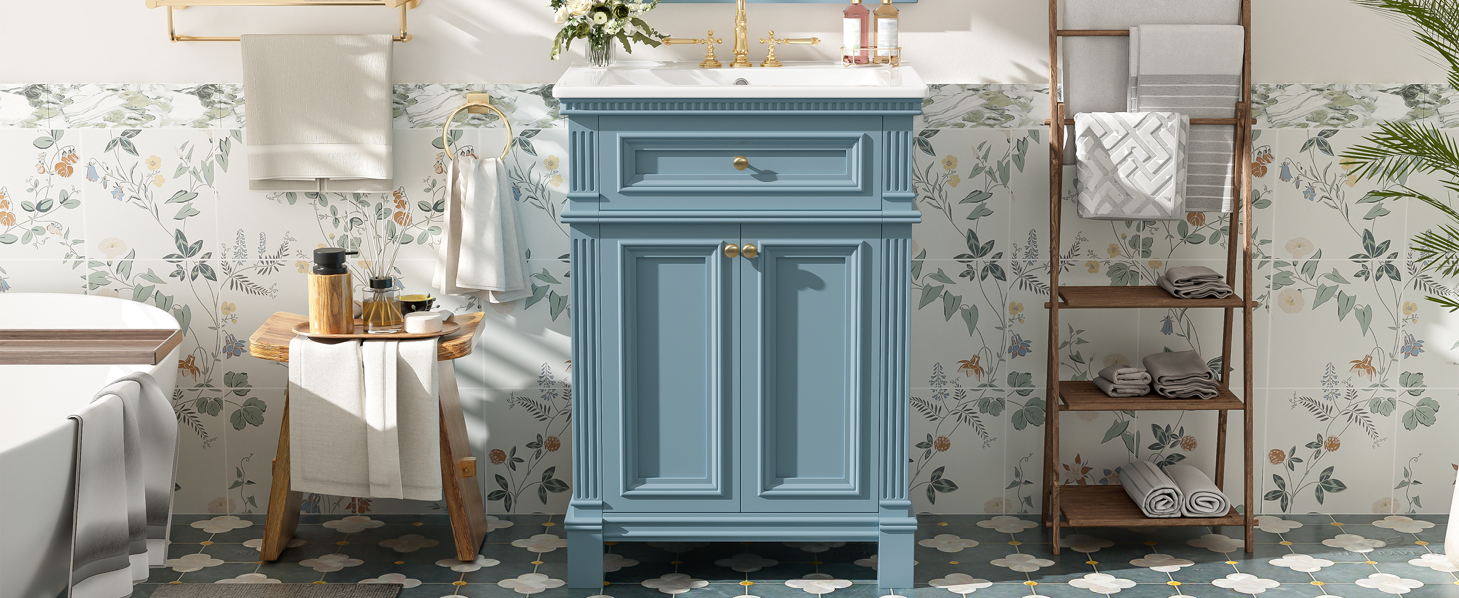 24 Vintage Bathroom Cabinet