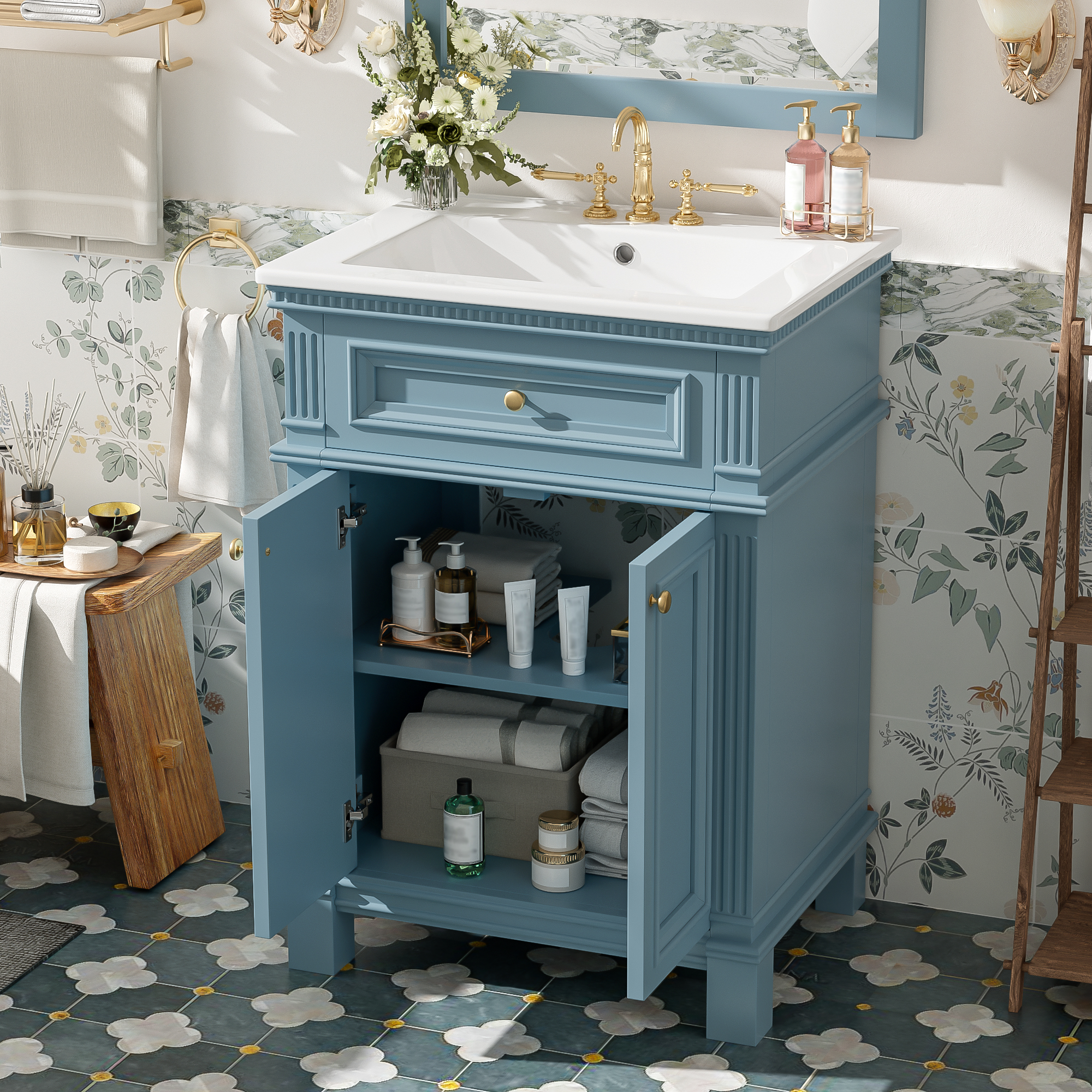 24 Vintage Bathroom Cabinet