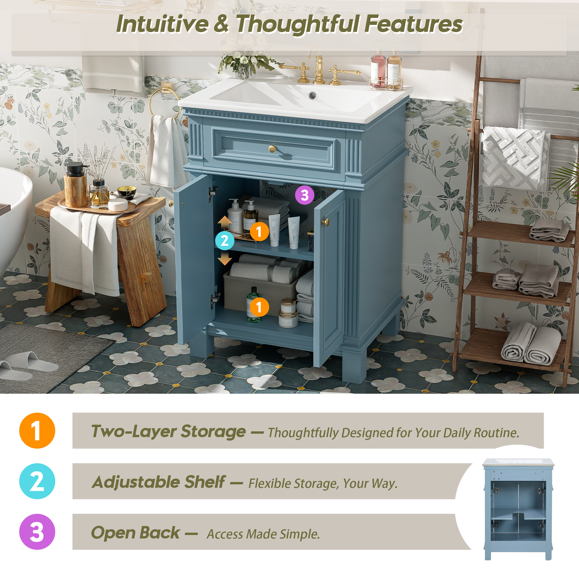 24 Vintage Bathroom Cabinet