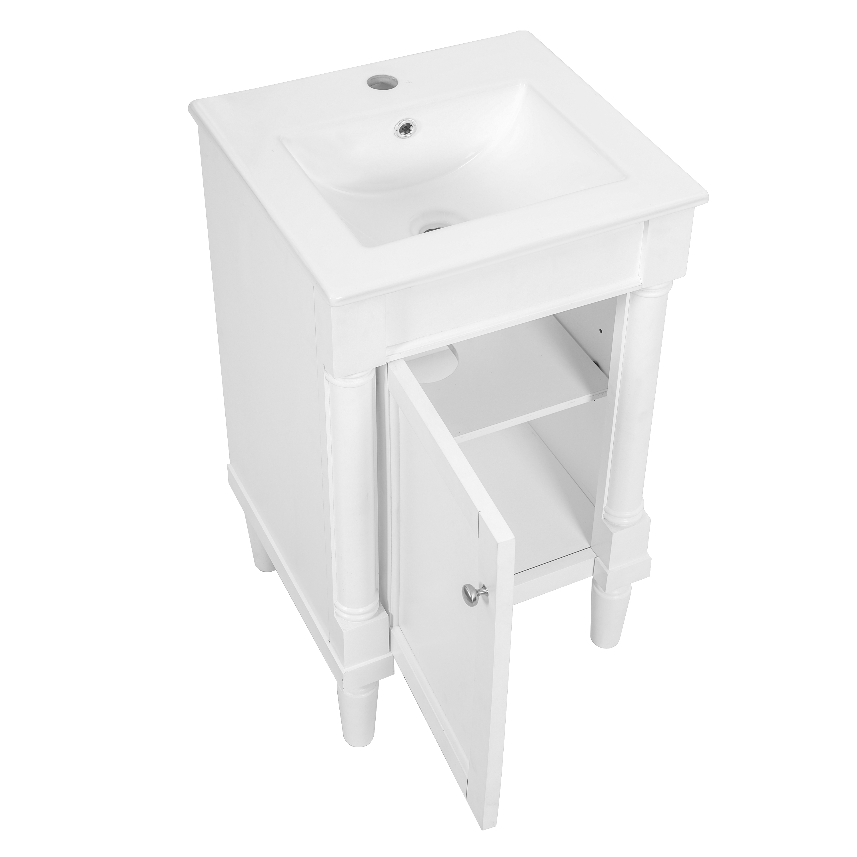 French Style Bathroom Cabinet 18inch