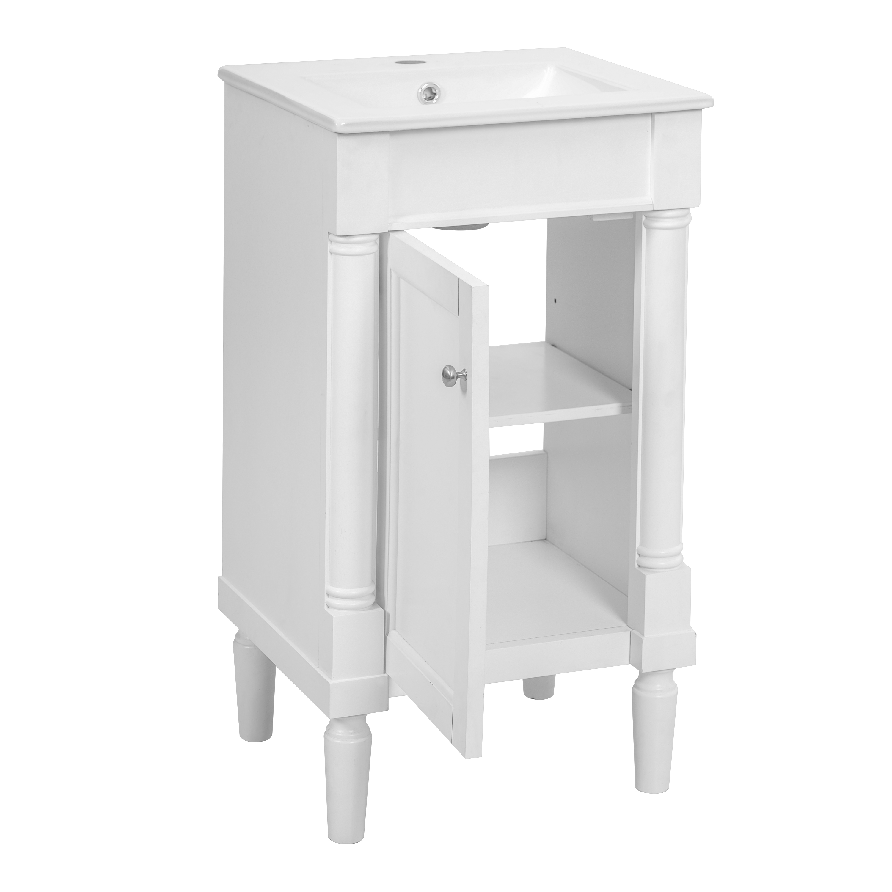 French Style Bathroom Cabinet 18inch