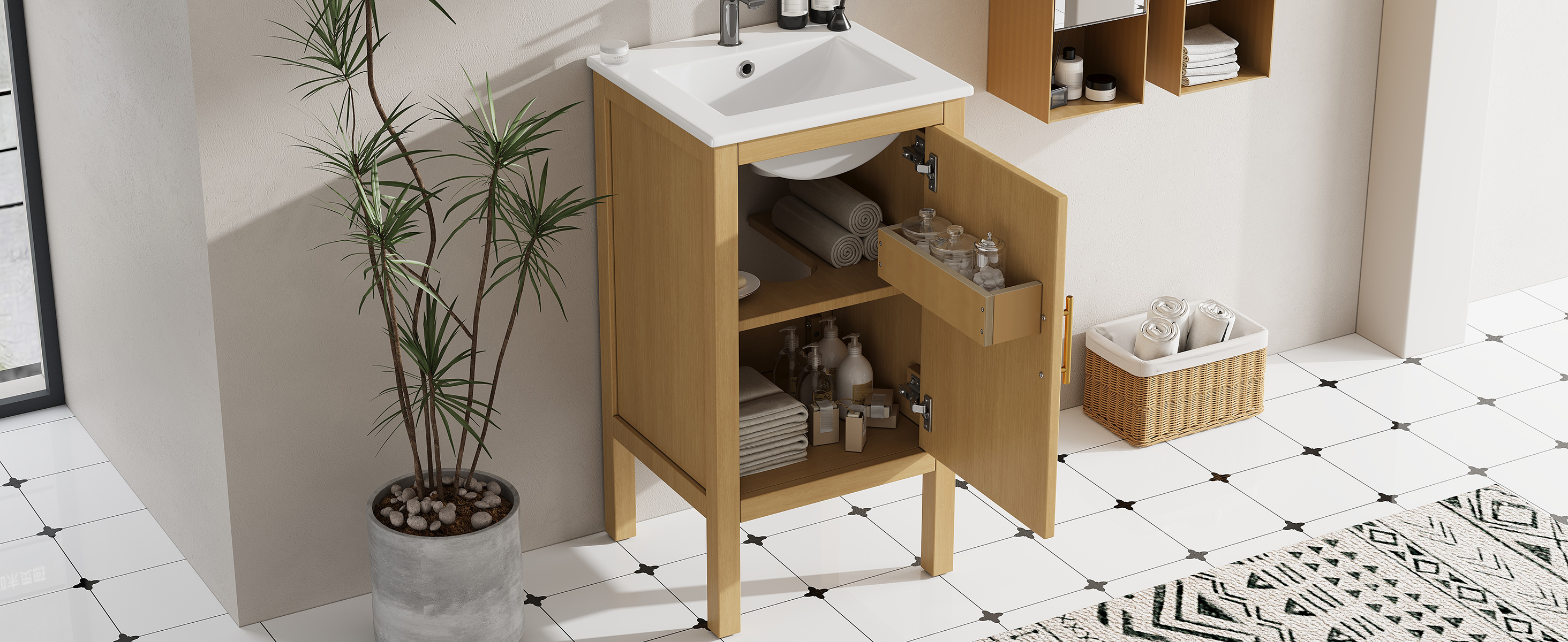 Bathroom Cabinet With Storage