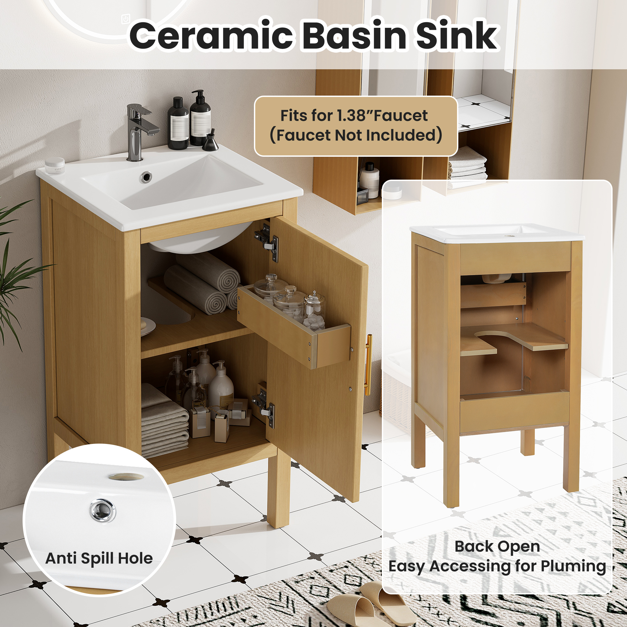 Bathroom Cabinet With Storage