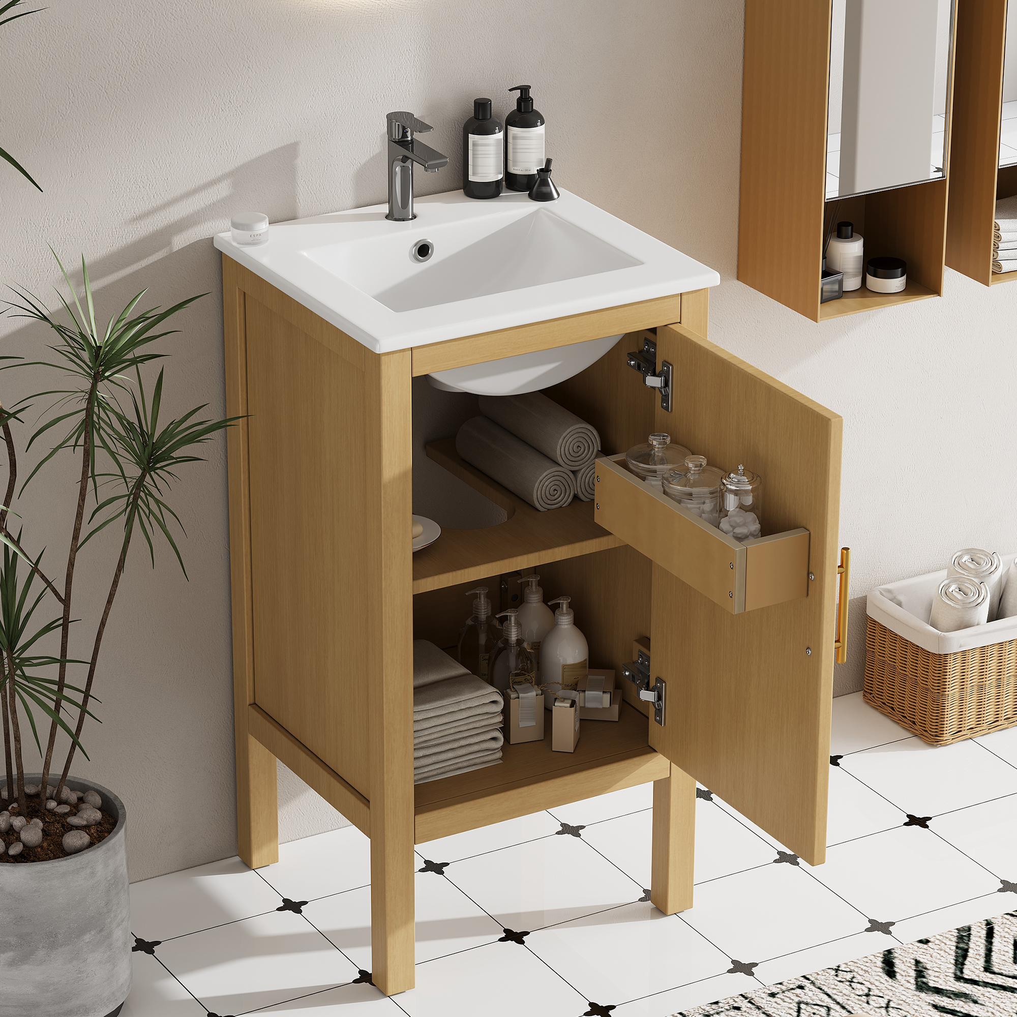 Bathroom Cabinet With Storage