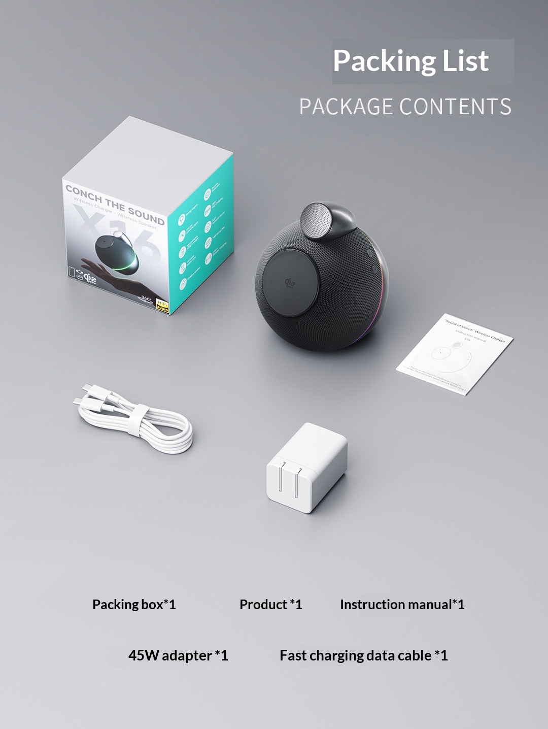 Wireless Fast-Charging Speaker