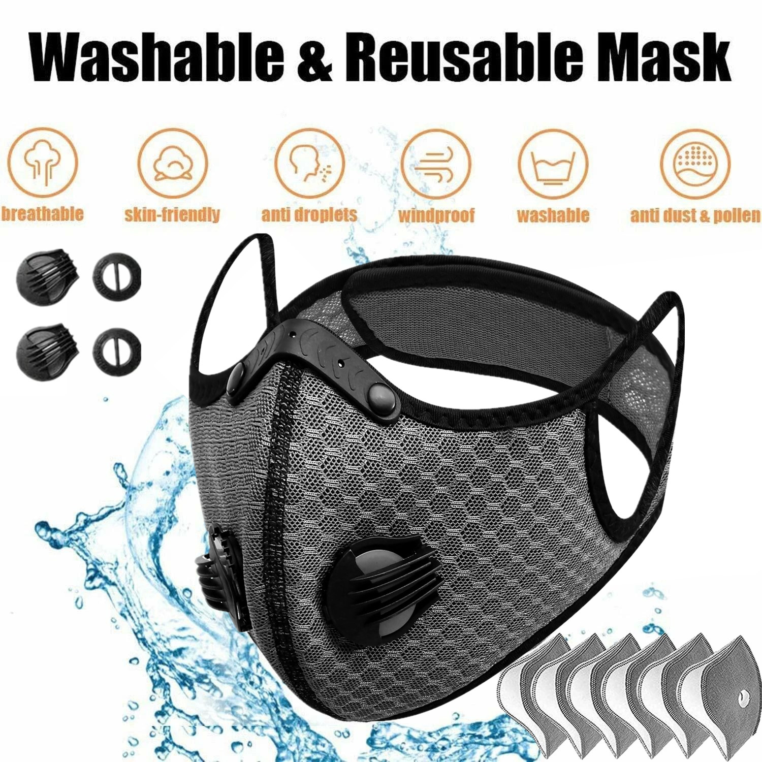 Face Mask Active Carbon Filter