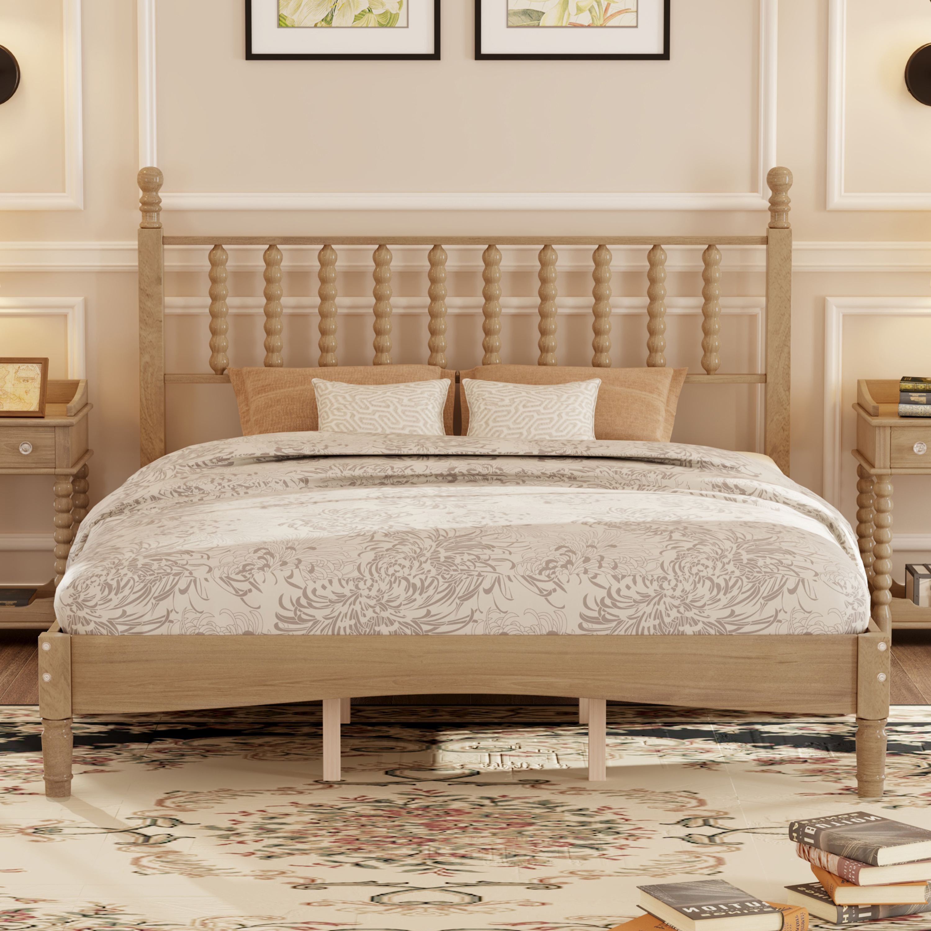 Queen Wood Platform Bed