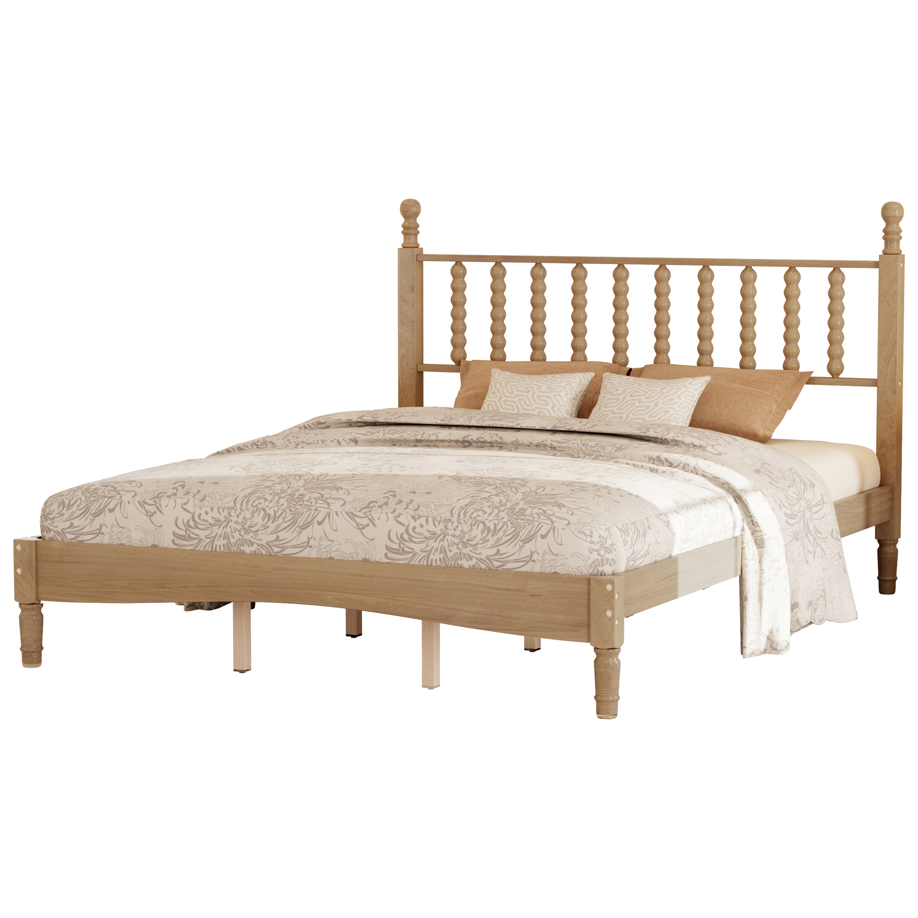 Queen Wood Platform Bed