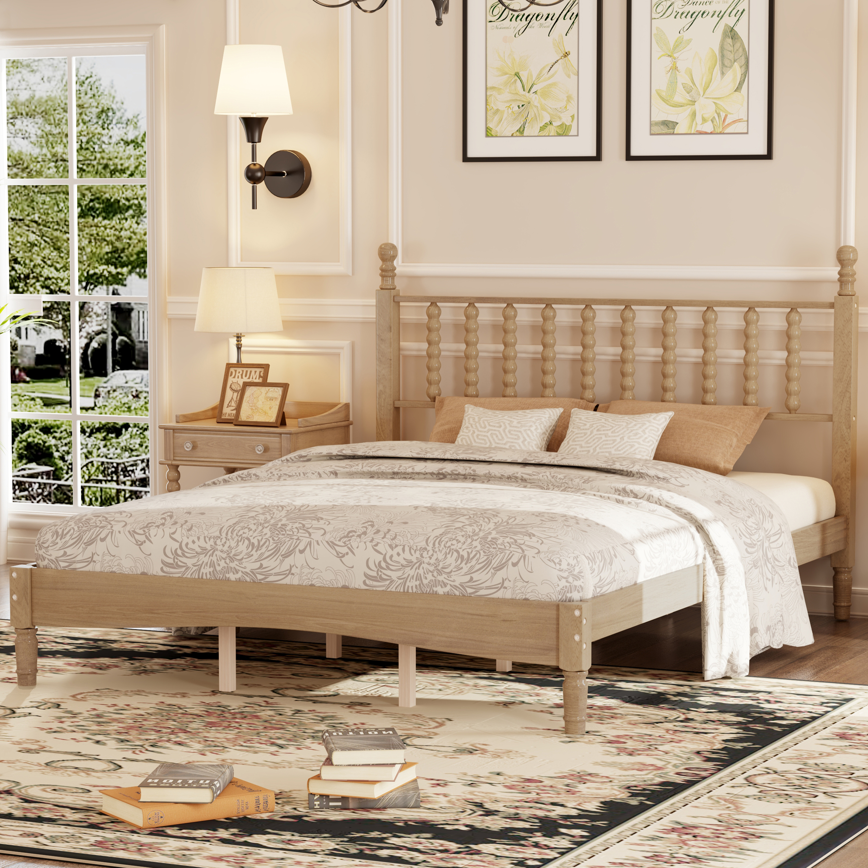 Queen Wood Platform Bed