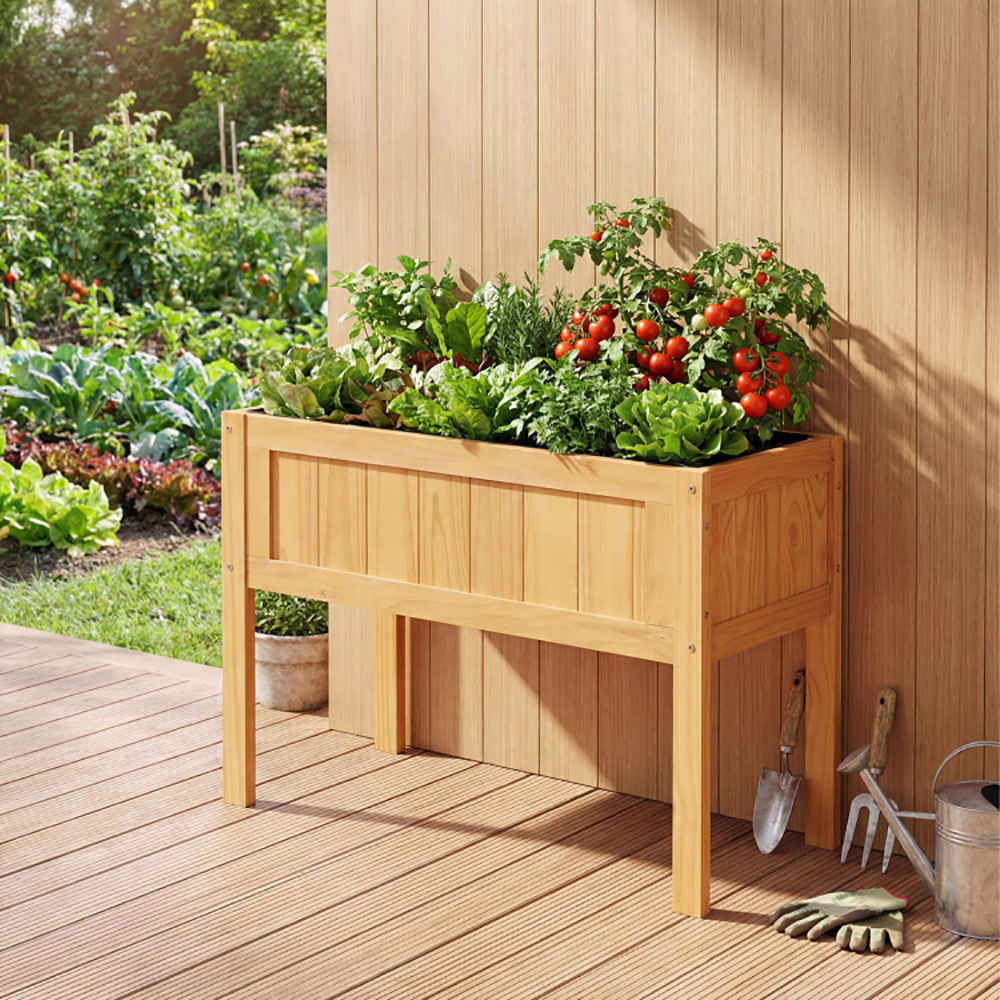 Wood Raised Garden Bed Elevated Planter Box