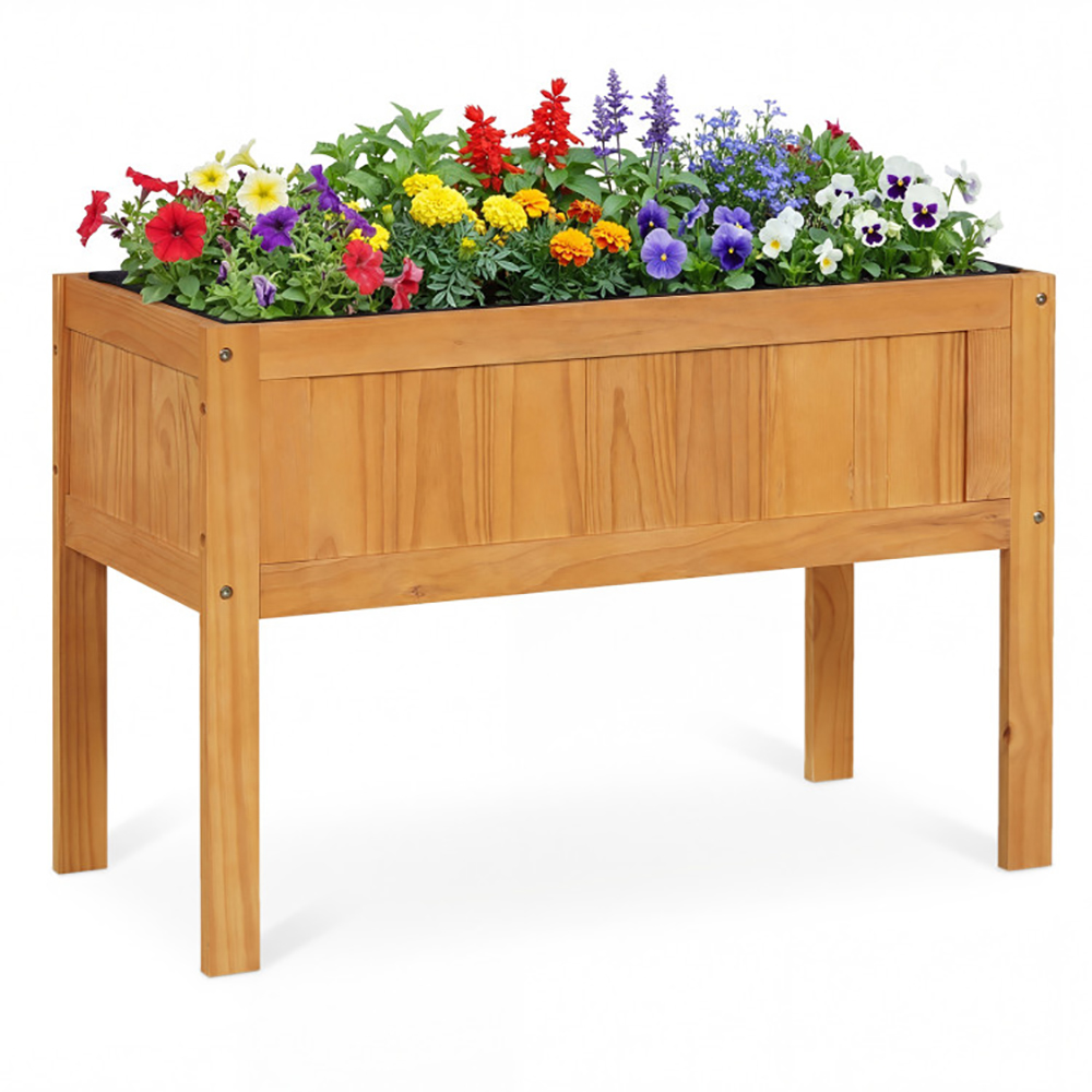 Wood Raised Garden Bed Elevated Planter Box