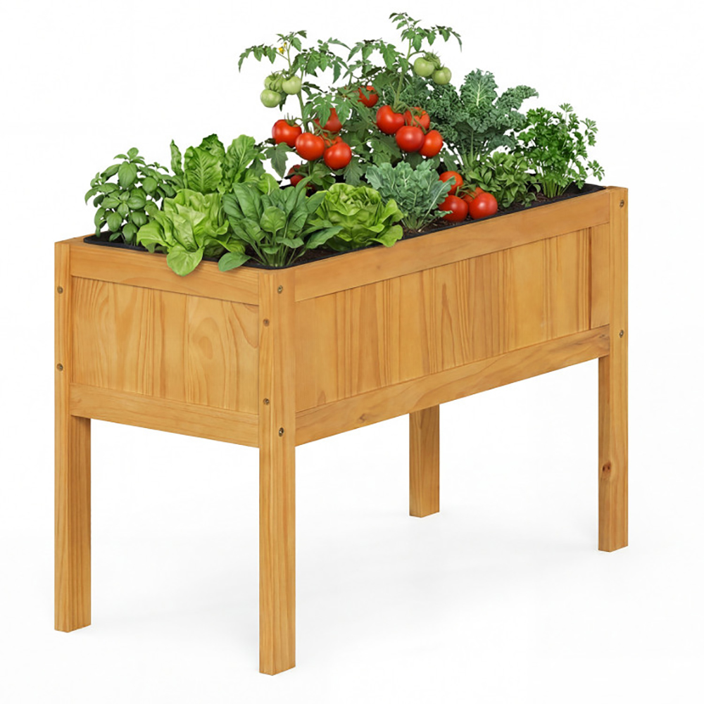 Wood Raised Garden Bed Elevated Planter Box