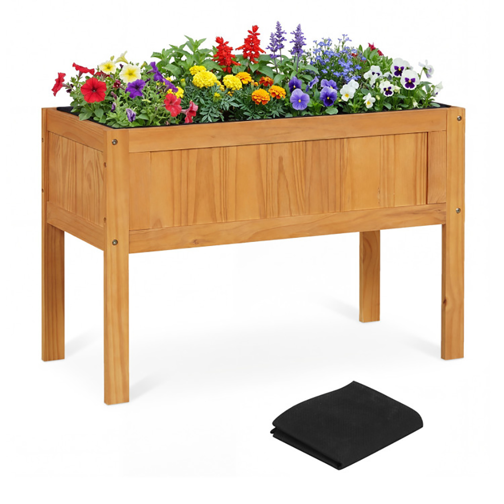 Wood Raised Garden Bed Elevated Planter Box