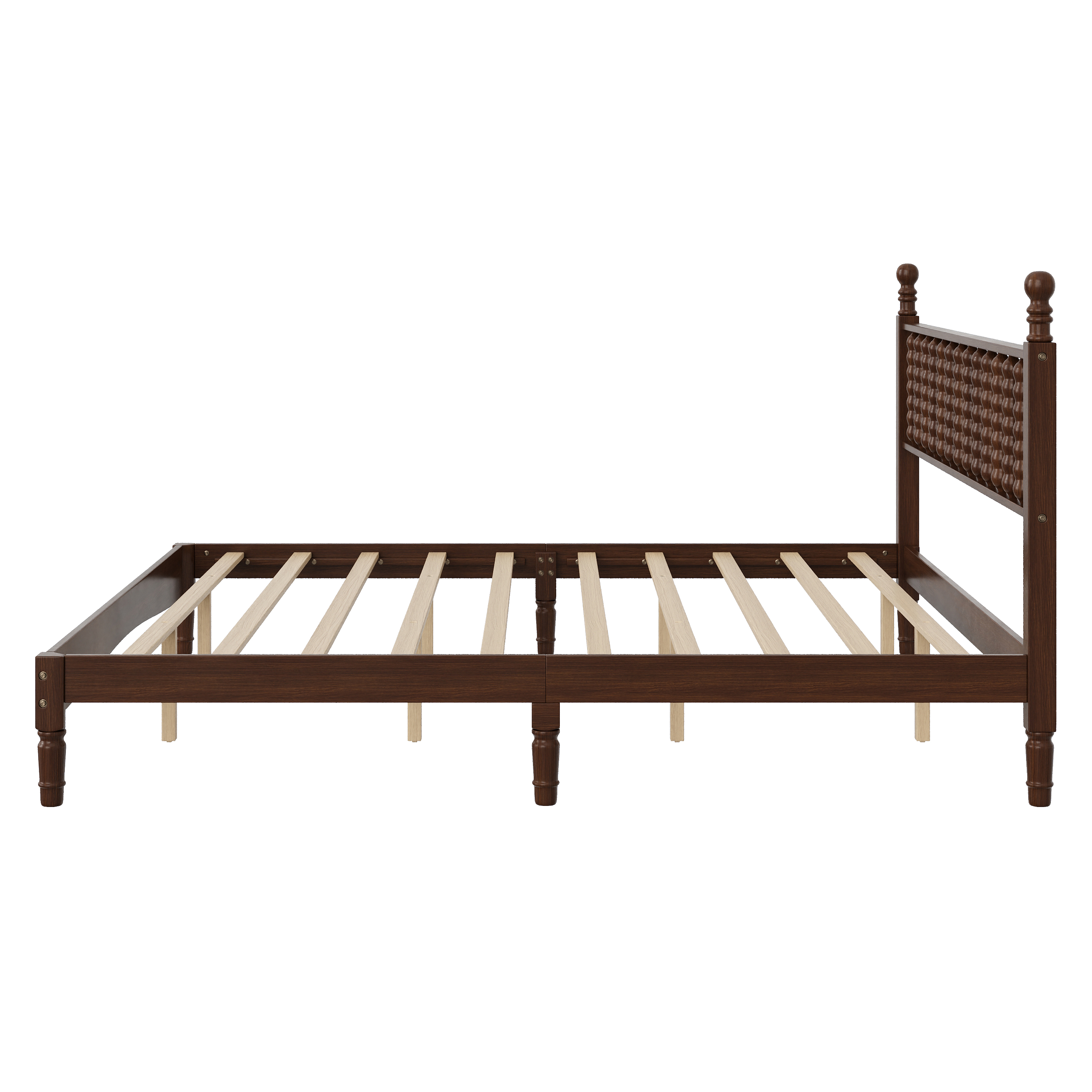 King Wood Platform Bed