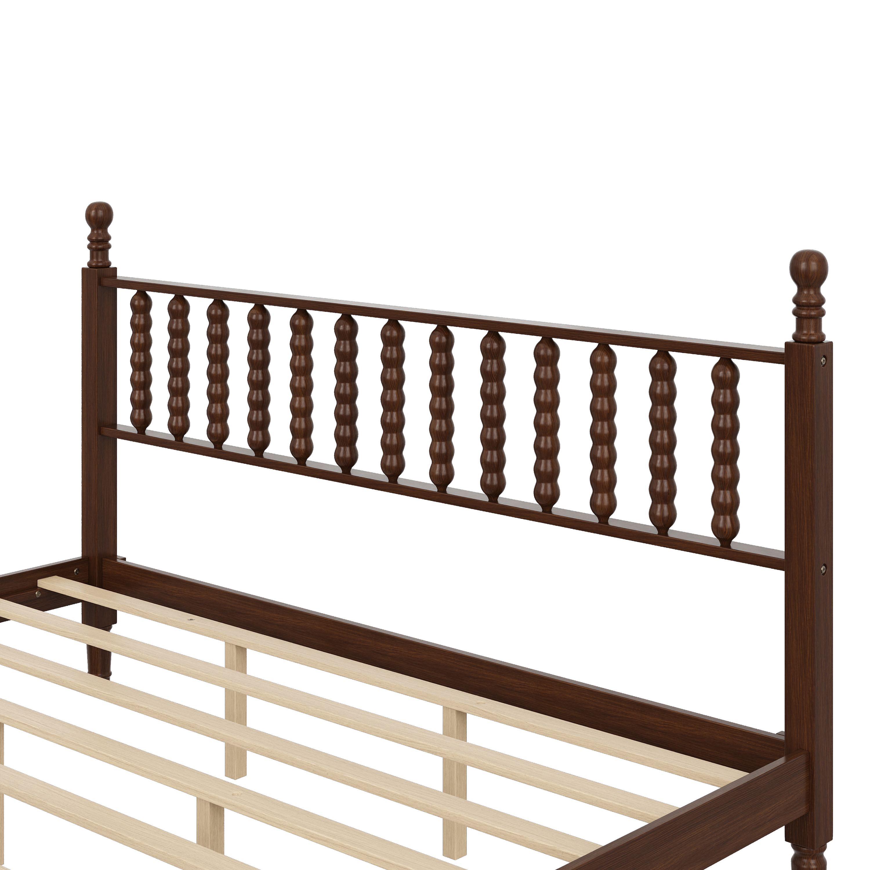 King Wood Platform Bed