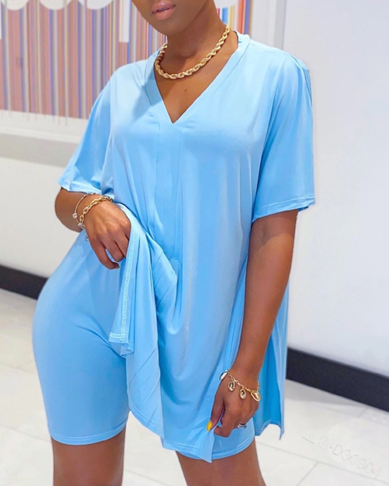 Womens Batwing-Sleeve Top Set