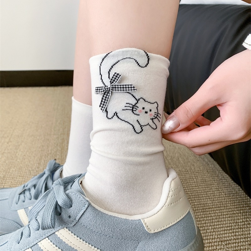 Animal Print Crew Socks