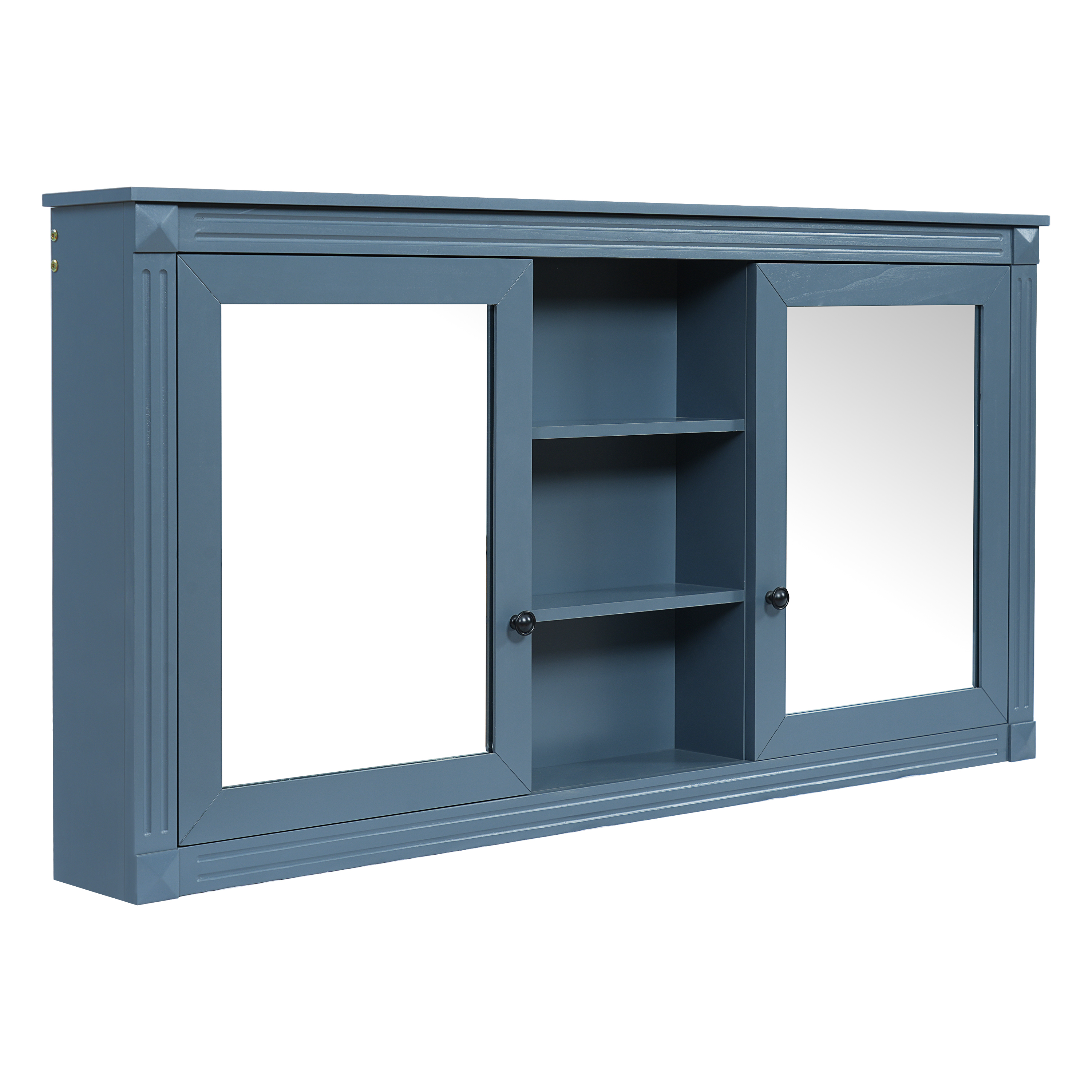 Wall-Mount Mirror Cabinet Adjustable Shelves
