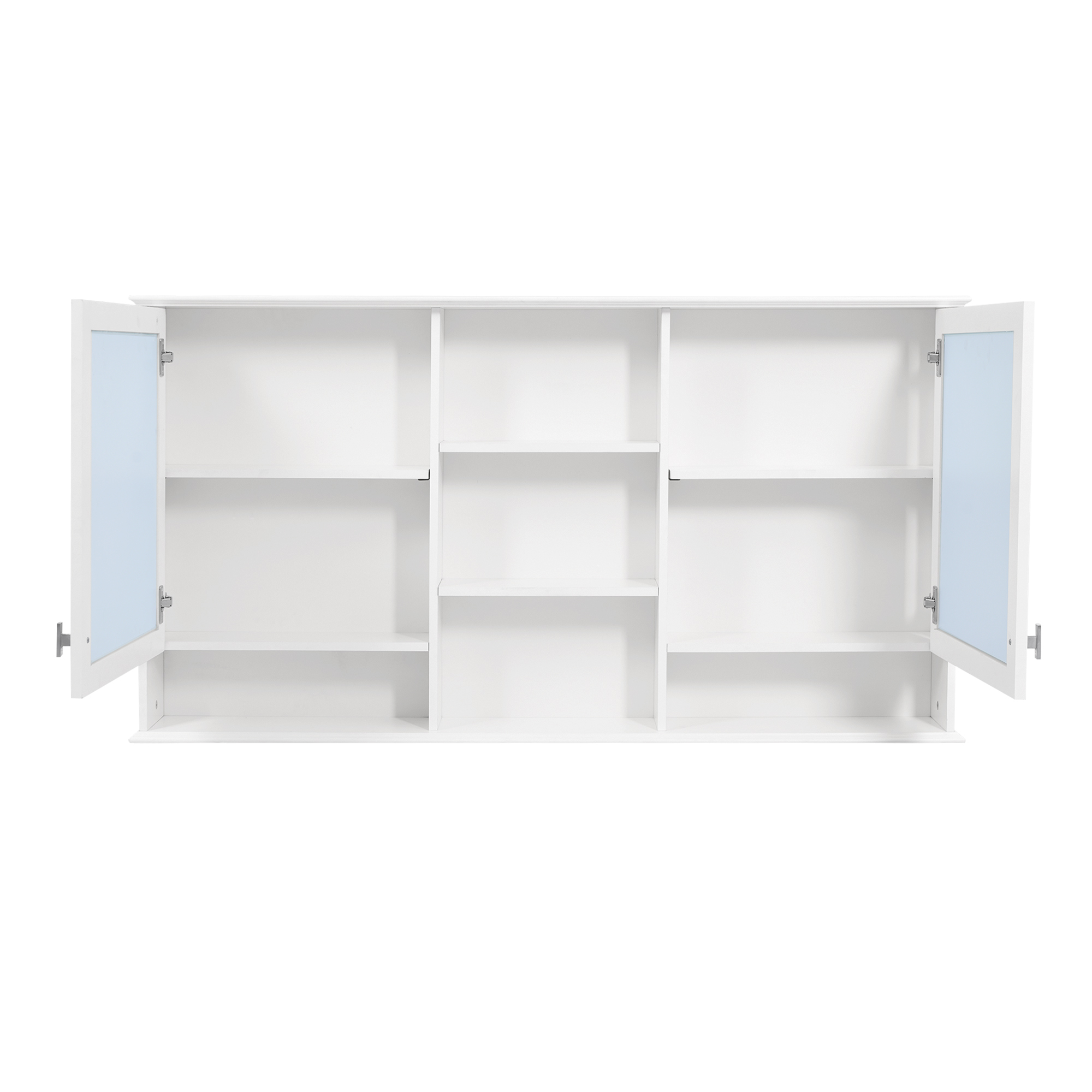 Wall-Mount Mirror Cabinet Adjustable Shelves