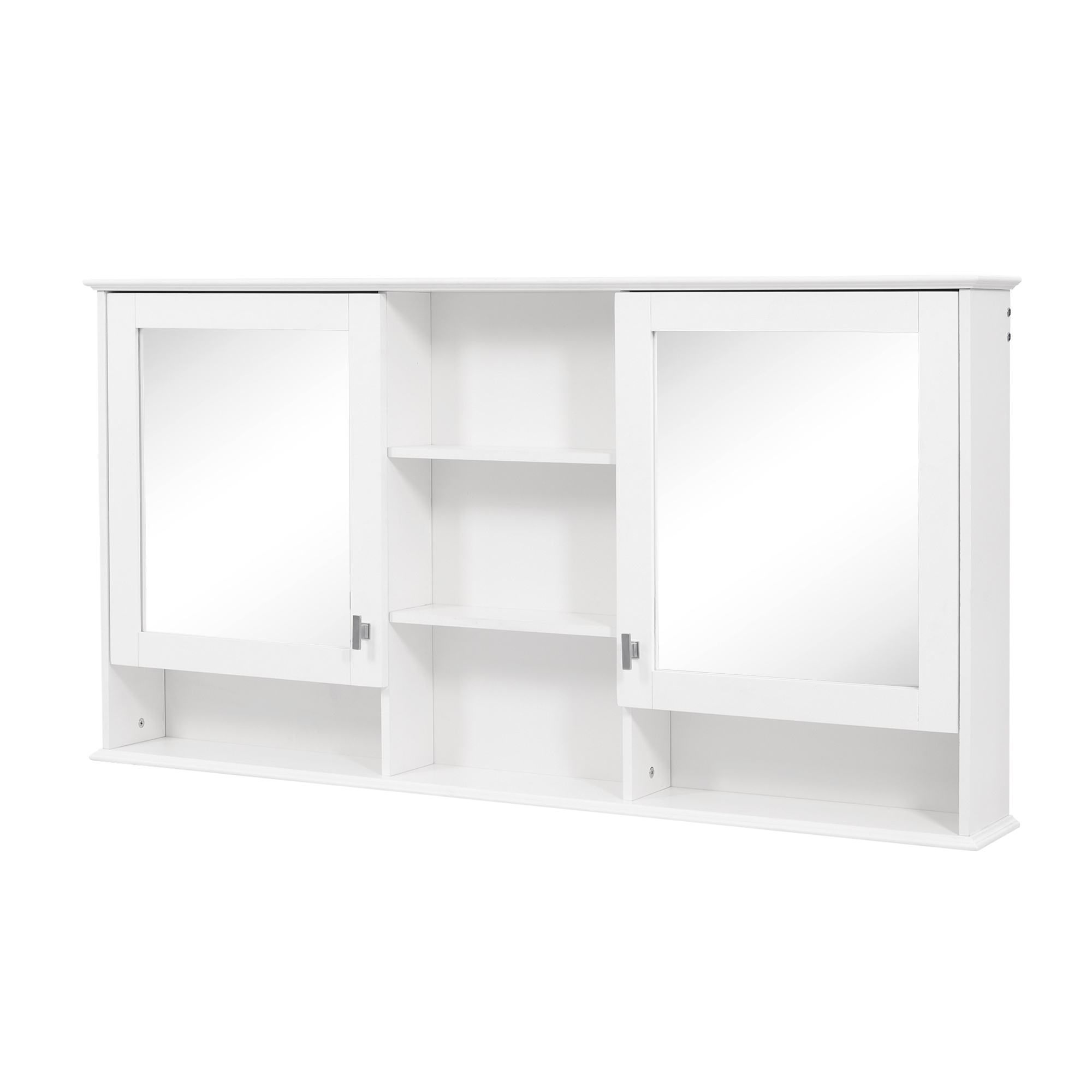 Wall-Mount Mirror Cabinet Adjustable Shelves