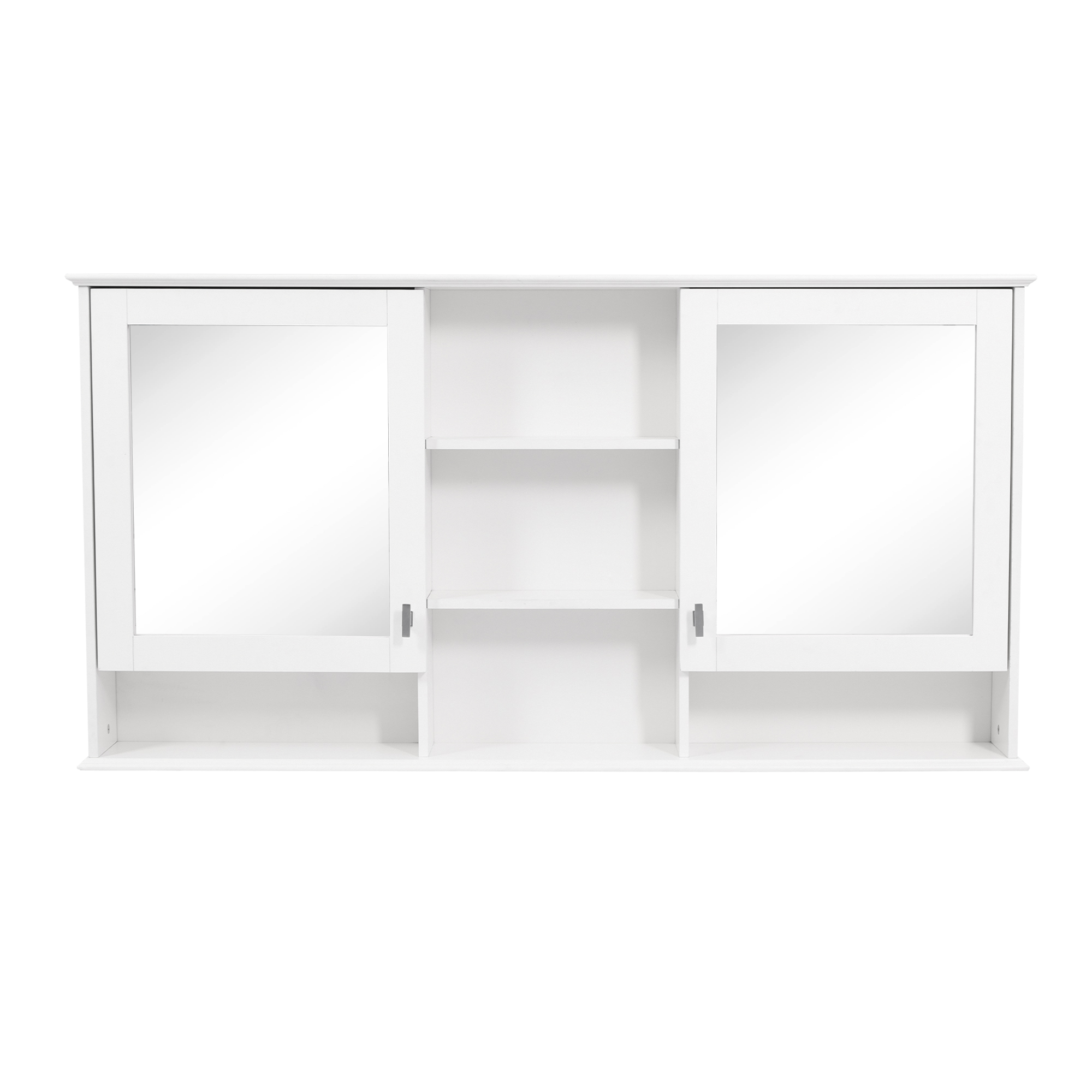 Wall-Mount Mirror Cabinet Adjustable Shelves