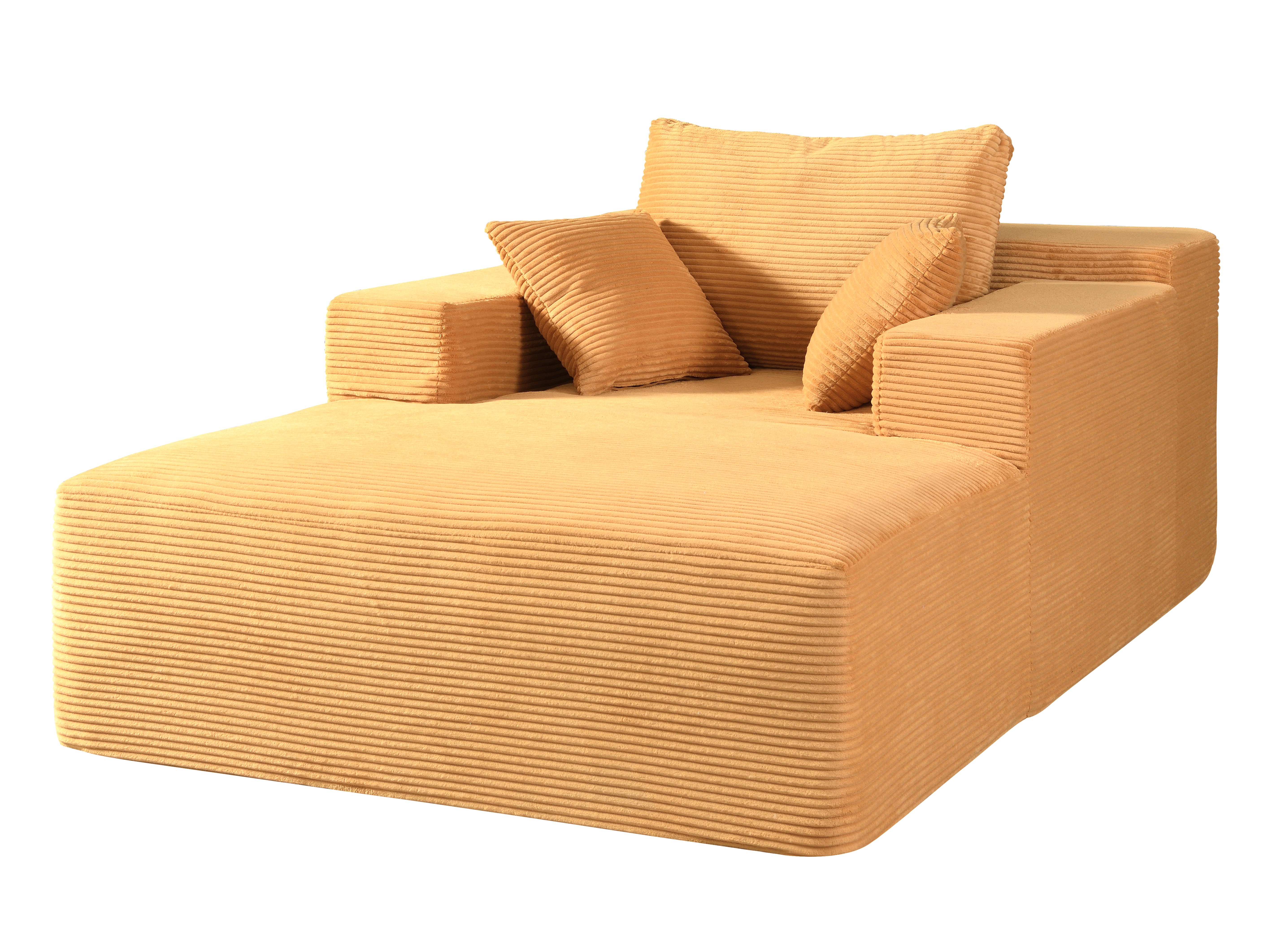 Chaise Lounge Chair Corduroy Sofa