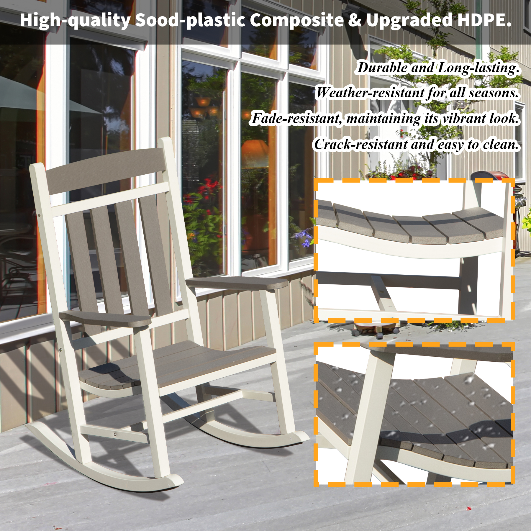 Outdoor Rocking Chairs Set Of 2