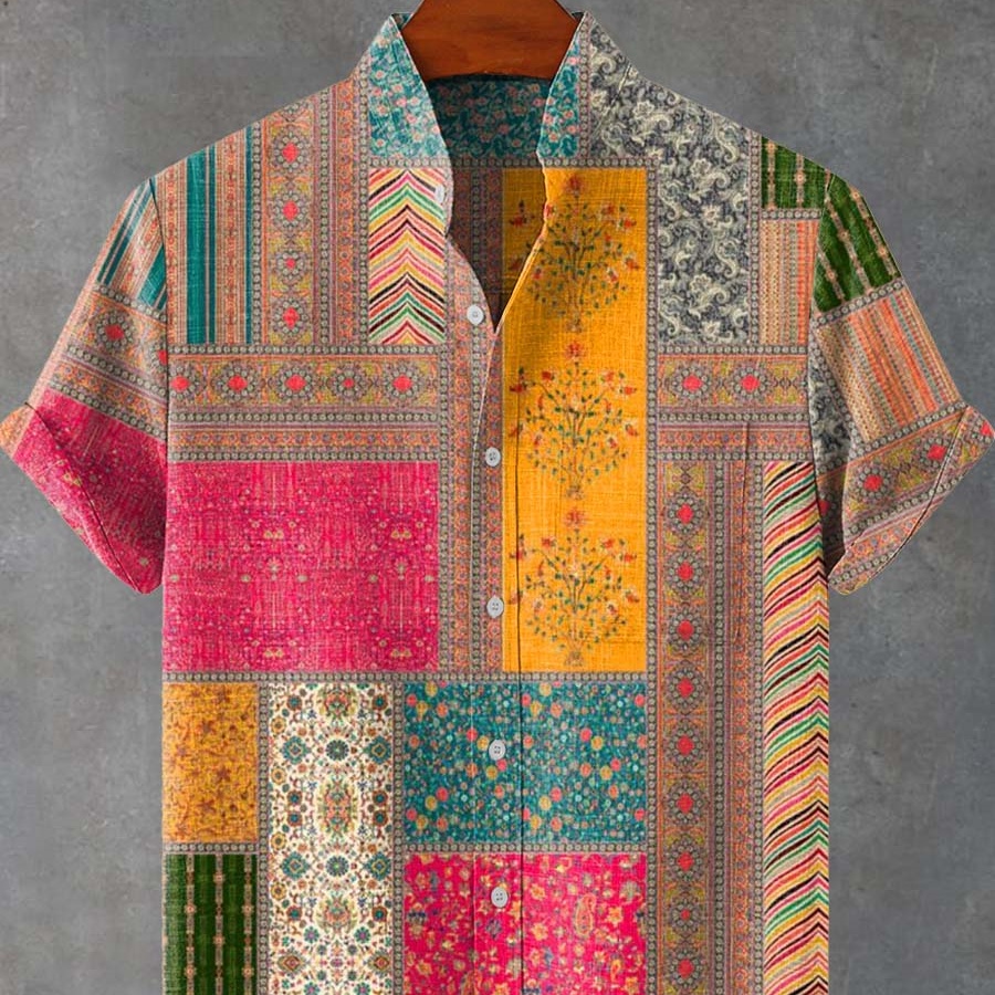 Patchwork Casual Shirt