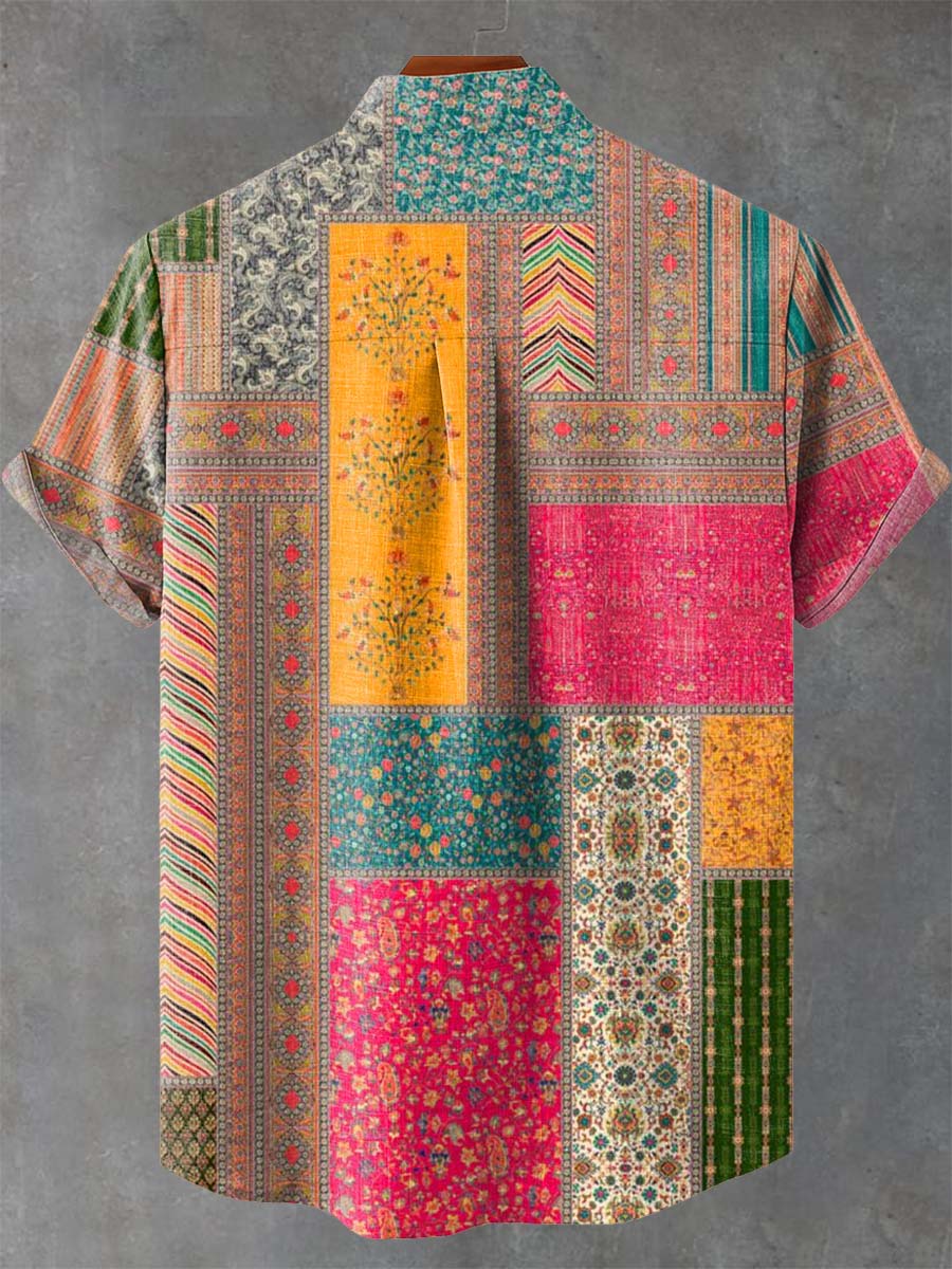 Patchwork Casual Shirt
