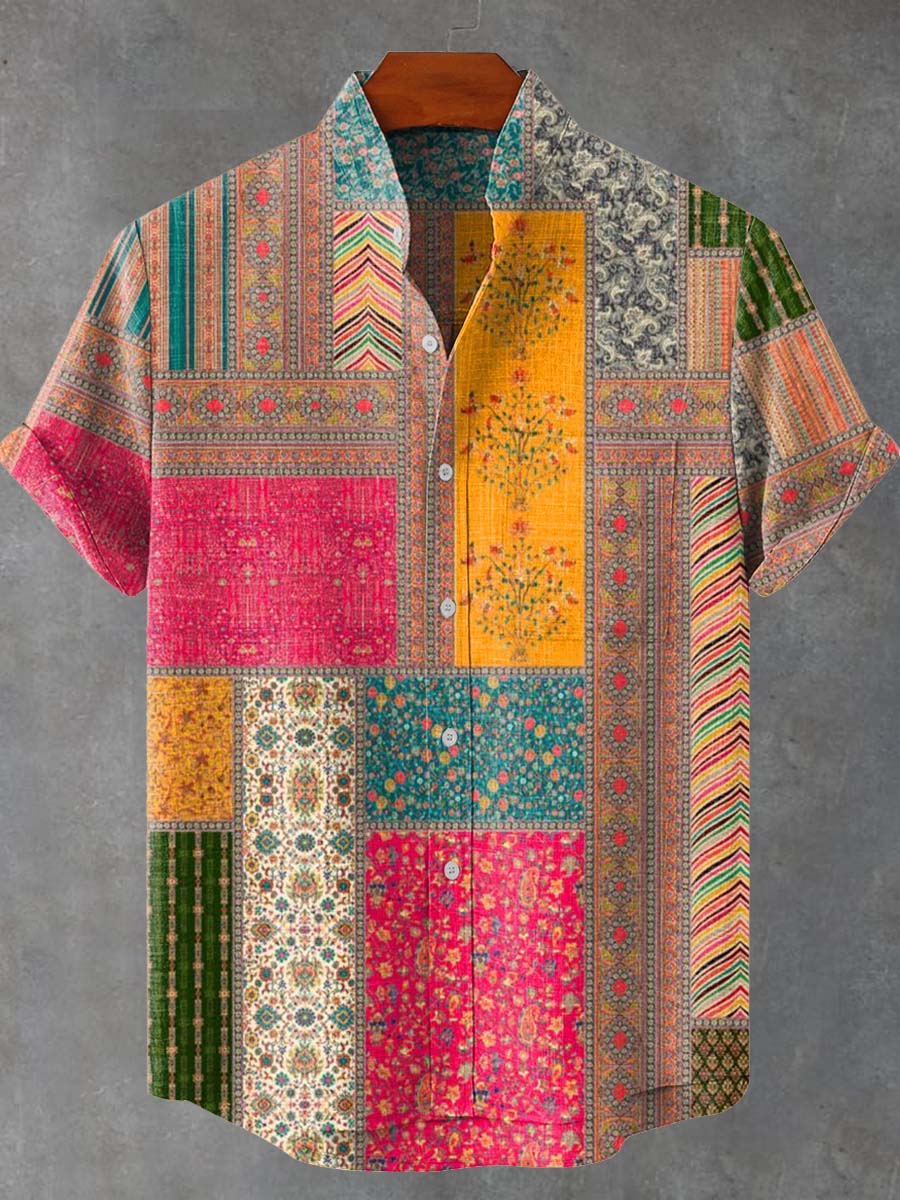 Patchwork Casual Shirt