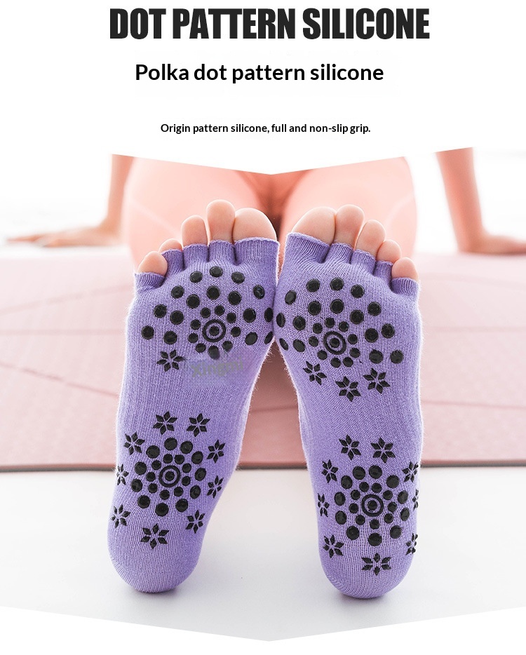 Womens Pilates Non-Slip Socks