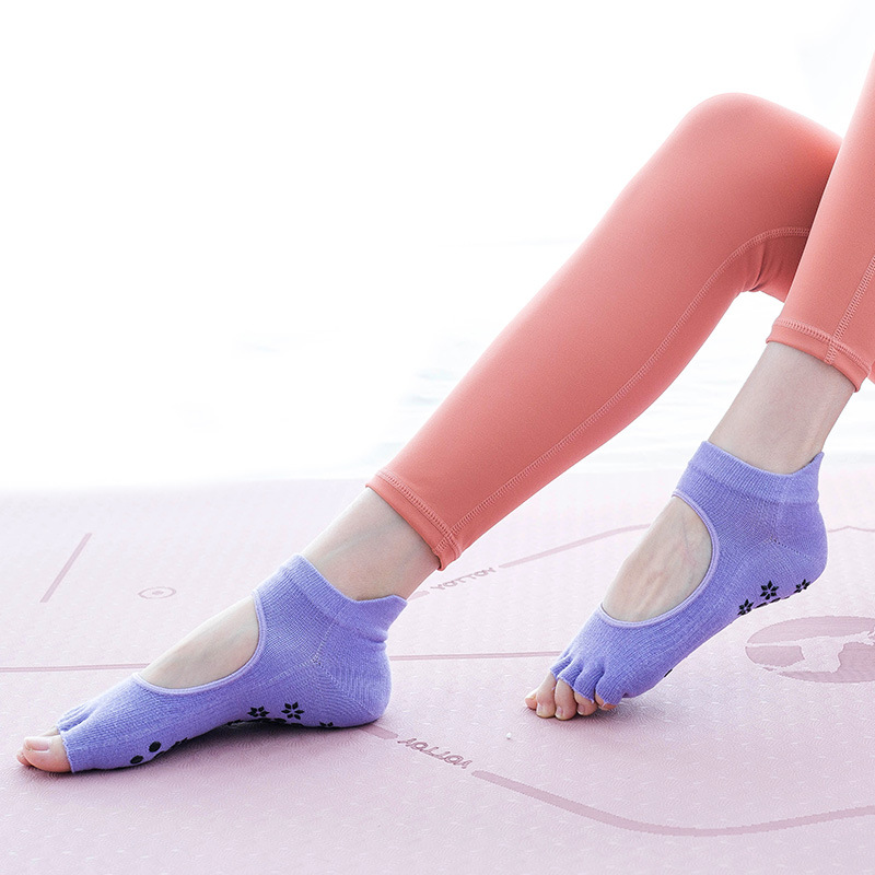 Womens Pilates Non-Slip Socks