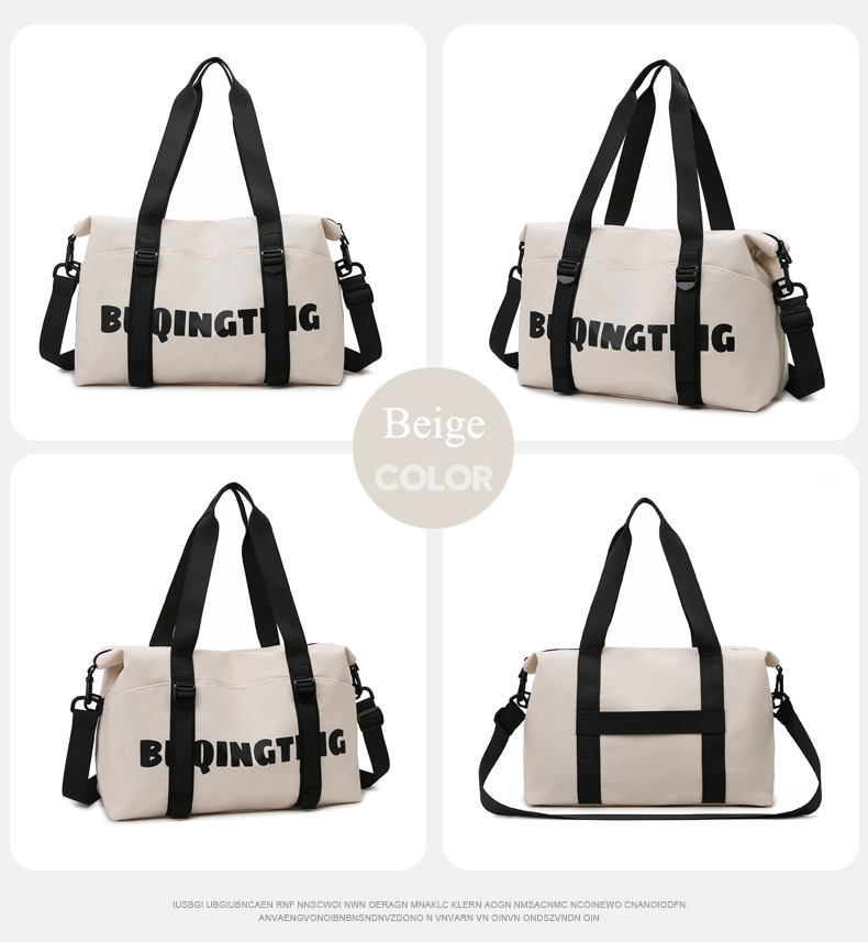 Women's Fashion Gym Duffel Bag with Wet & Dry Separation